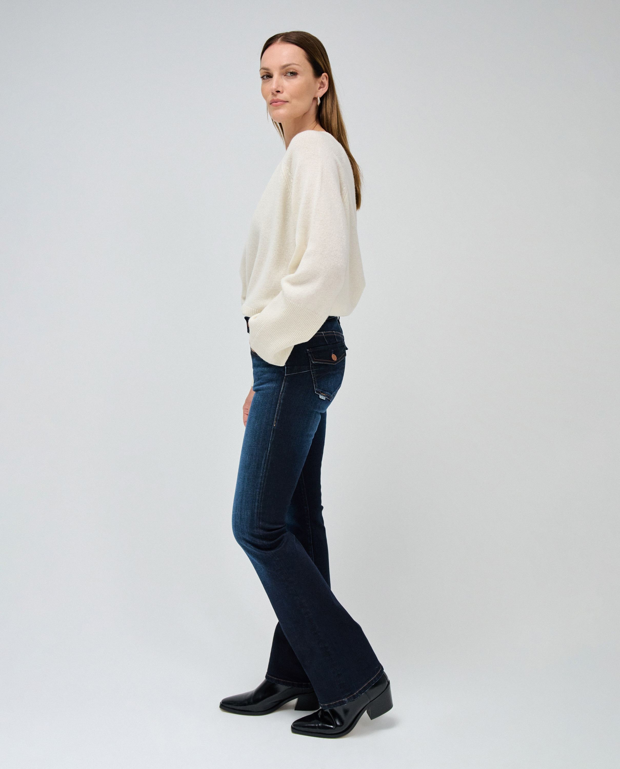 Vaquero de mujer Wonder push up bootcut de tiro bajo - Salsa Jeans - Azul Azul-2