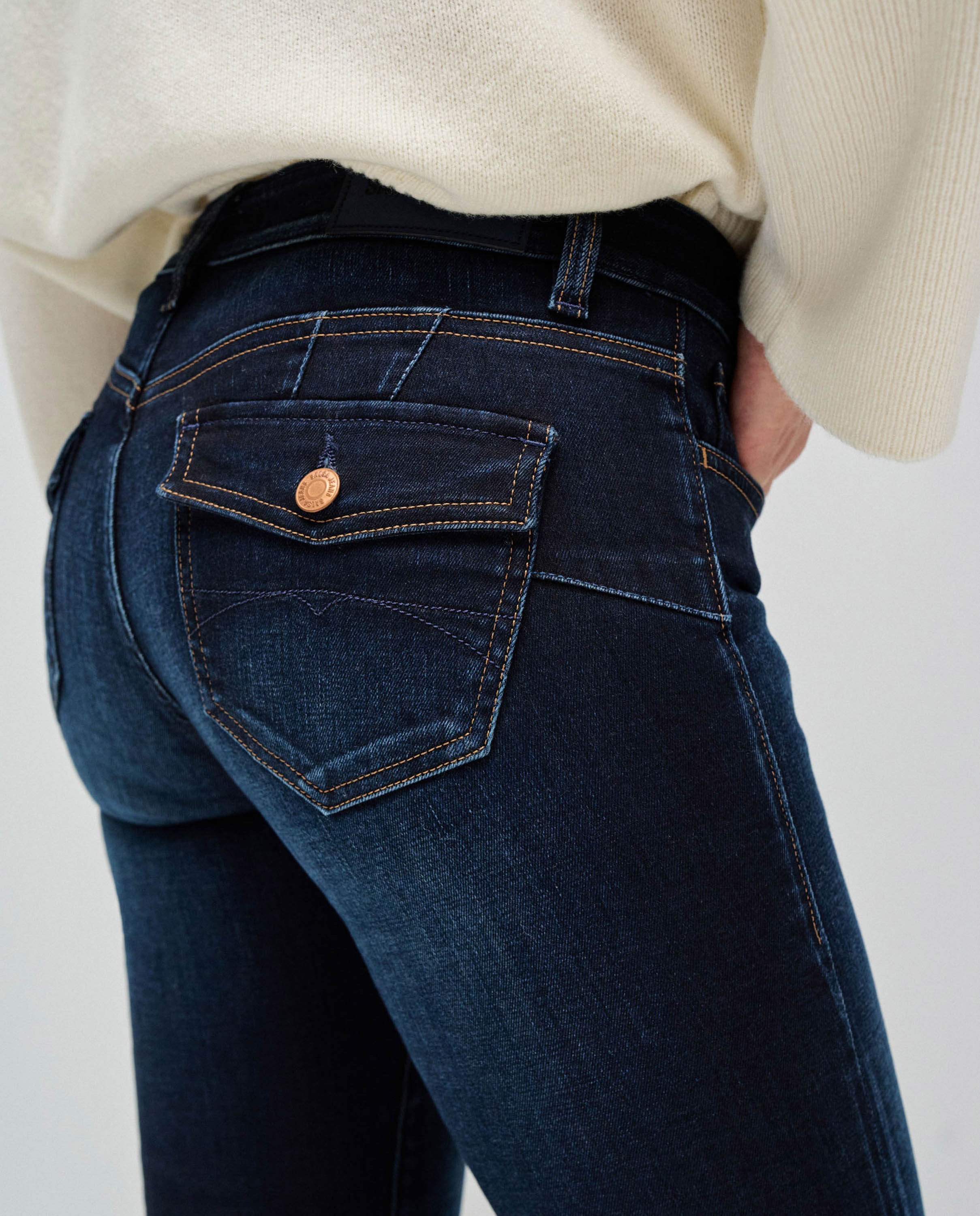 Vaquero de mujer Wonder push up bootcut de tiro bajo - Salsa Jeans - Azul Azul-4