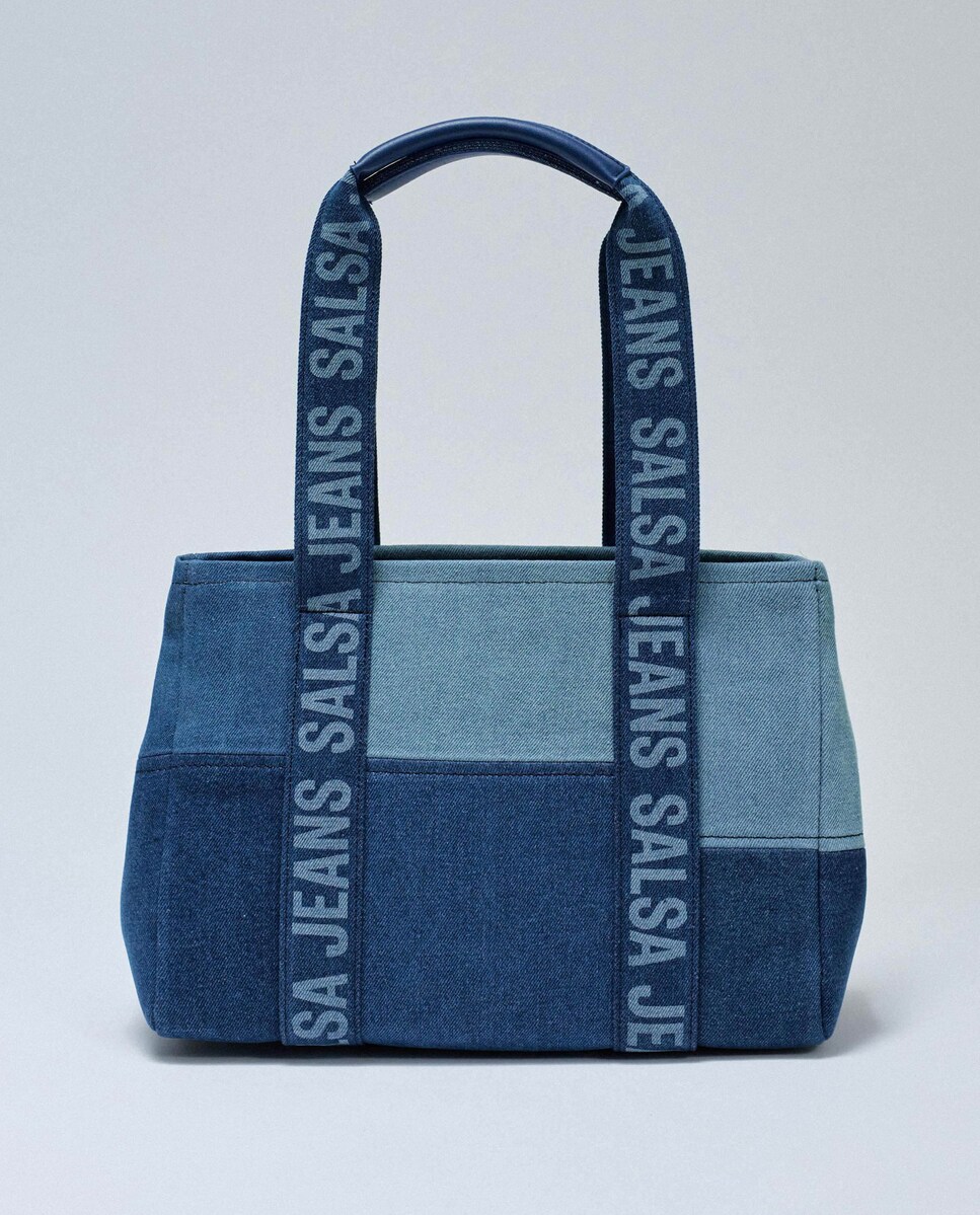 Bolso de hombro de tejido vaquero color azul · Salsa Jeans · El