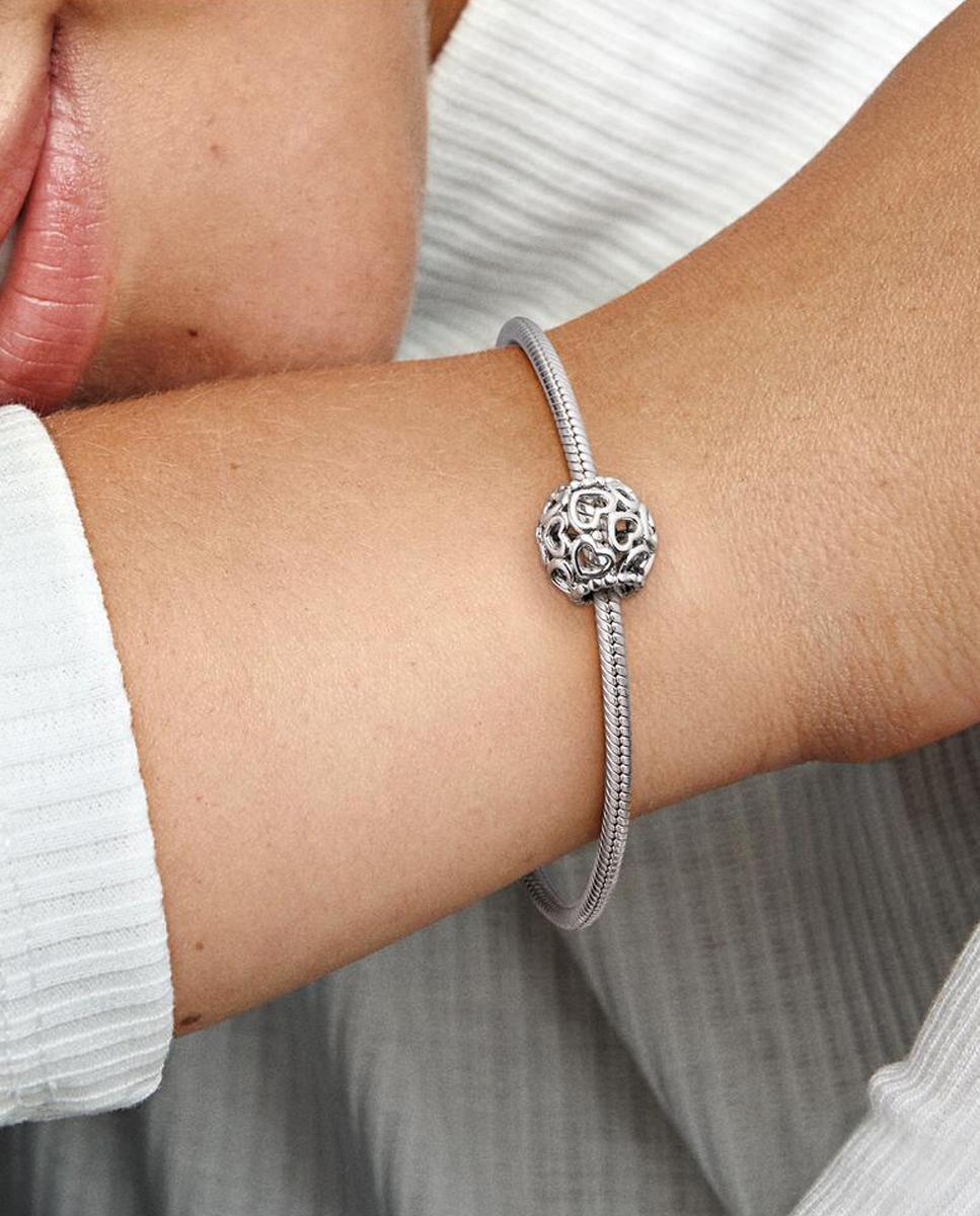 Charm en de ley abre tu corazón - PANDORA - Plata Plata-4
