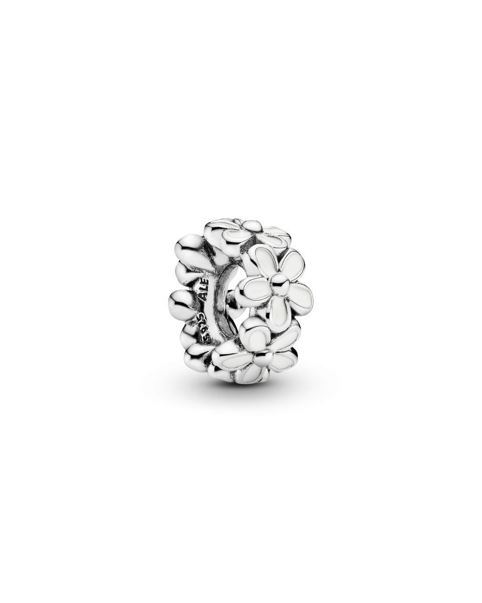 Separador en plata de ley queridas margaritas - PANDORA - Blanco Blanco-1