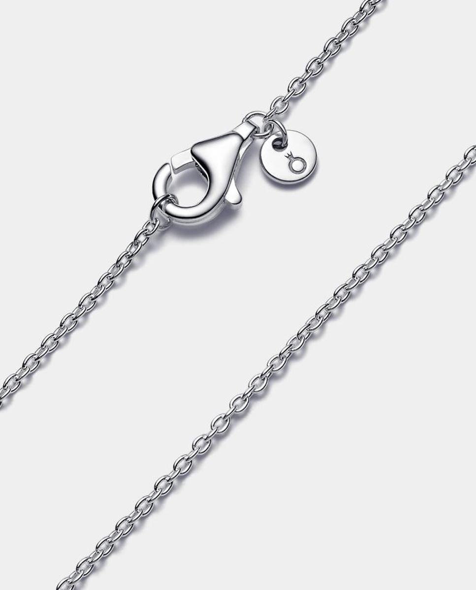 Collar cadena de cable clásico - PANDORA - Plata Plata-2