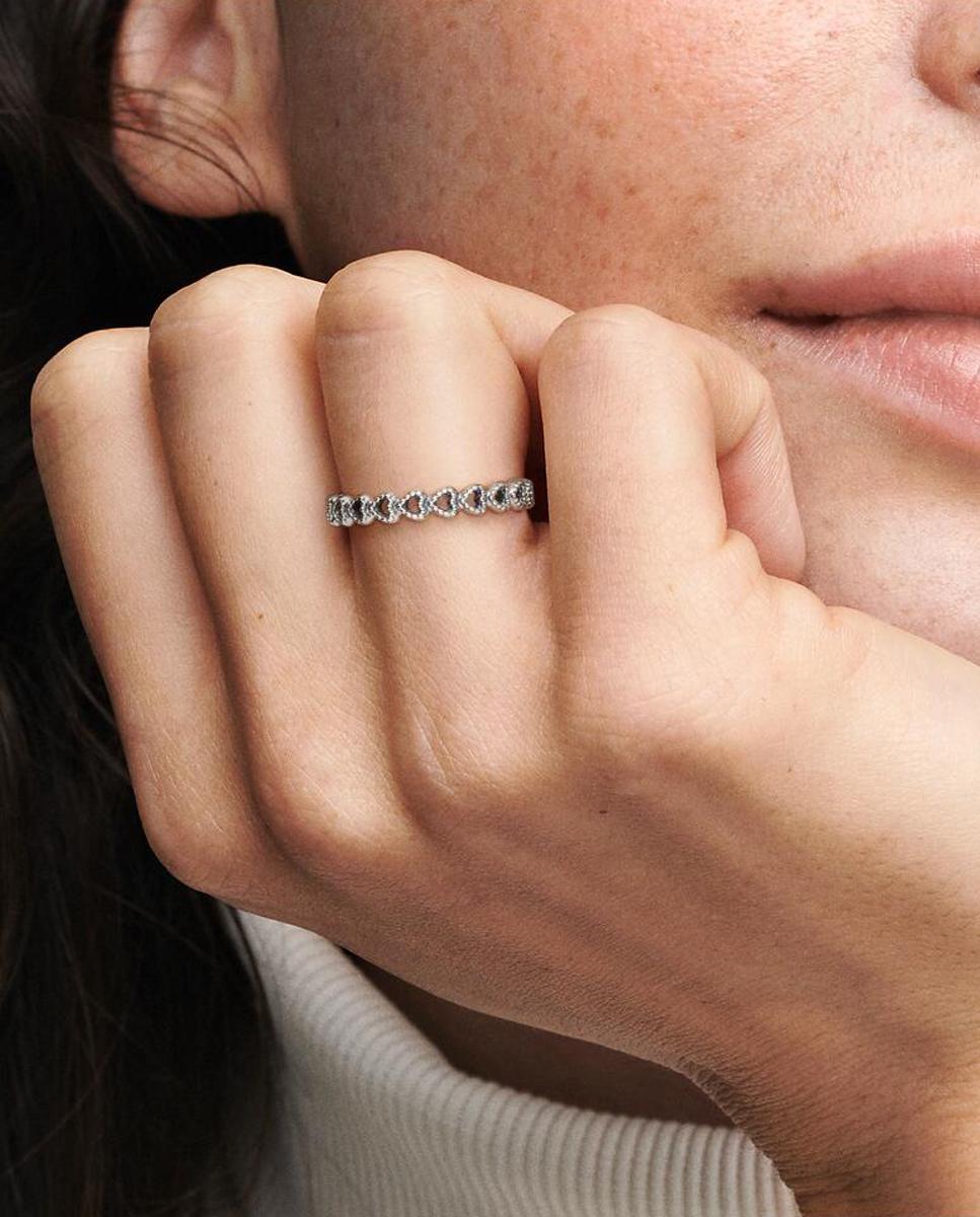 Anillo en plata de ley amor entrelazado - PANDORA - Plata Plata-4
