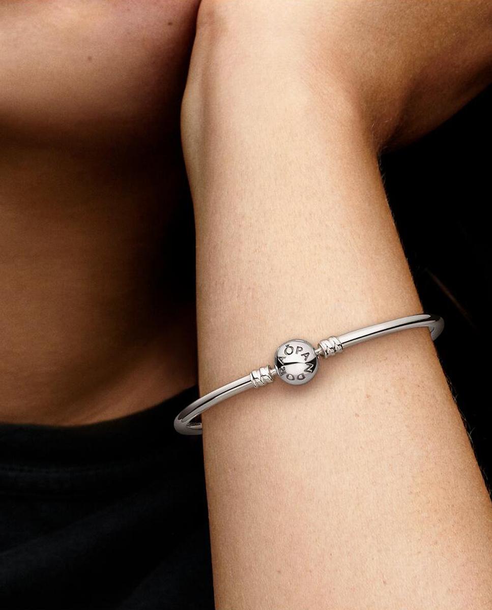 Pulsera Pandora rígida en de ley - Plata Plata-4