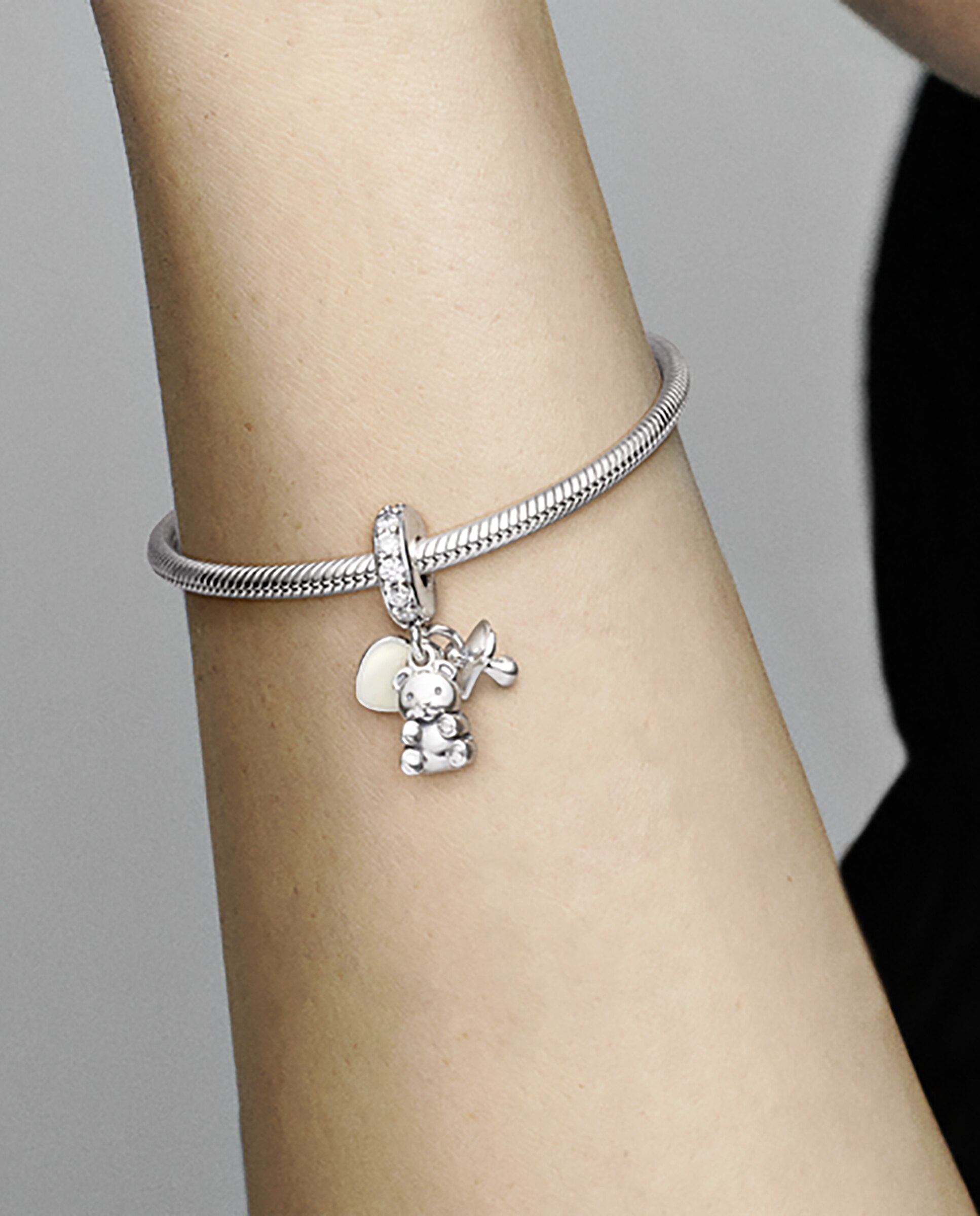 Charm colgante tesoros de bebé - PANDORA - Plata Plata-4