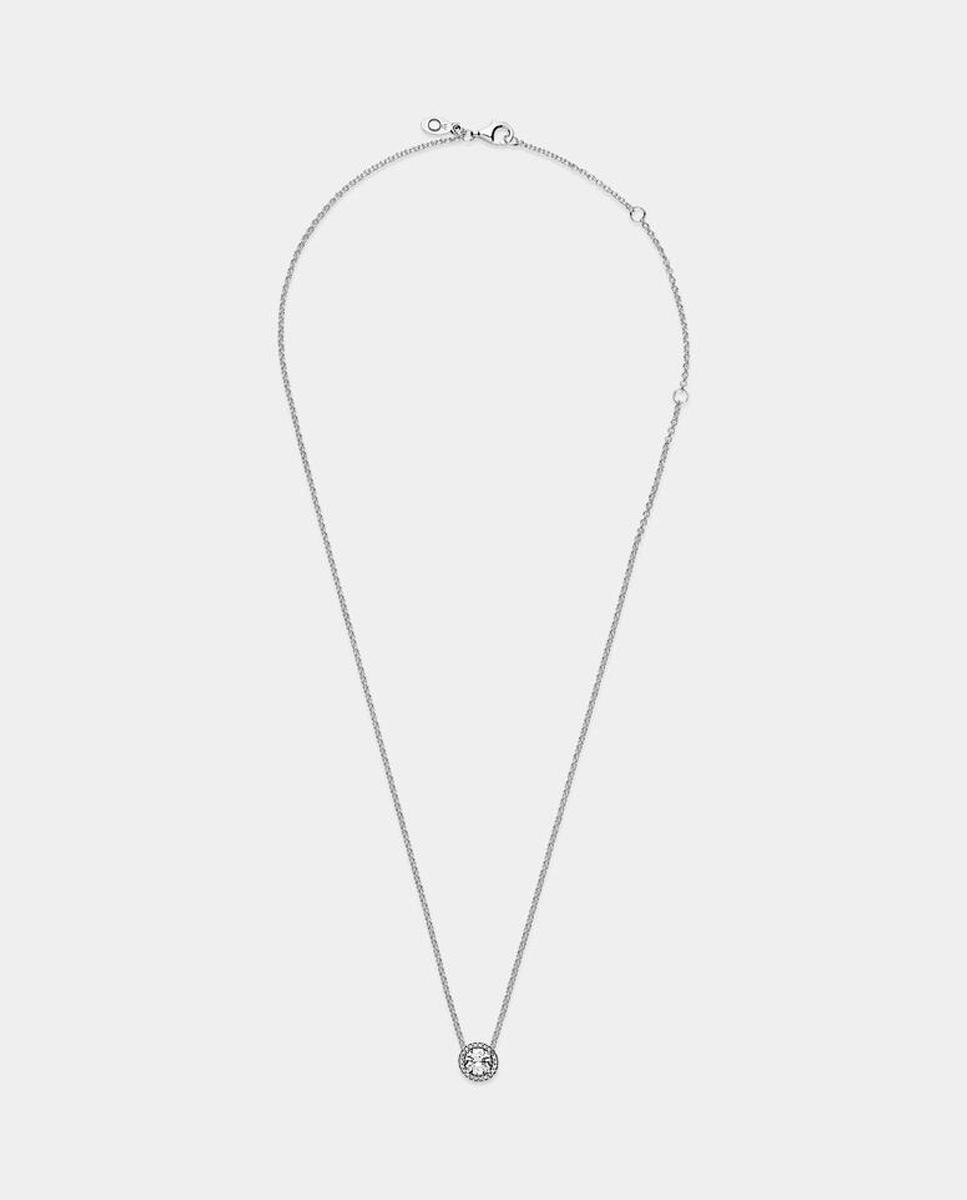 Collar en plata de ley elegancia clásica - PANDORA - Blanco Blanco-2
