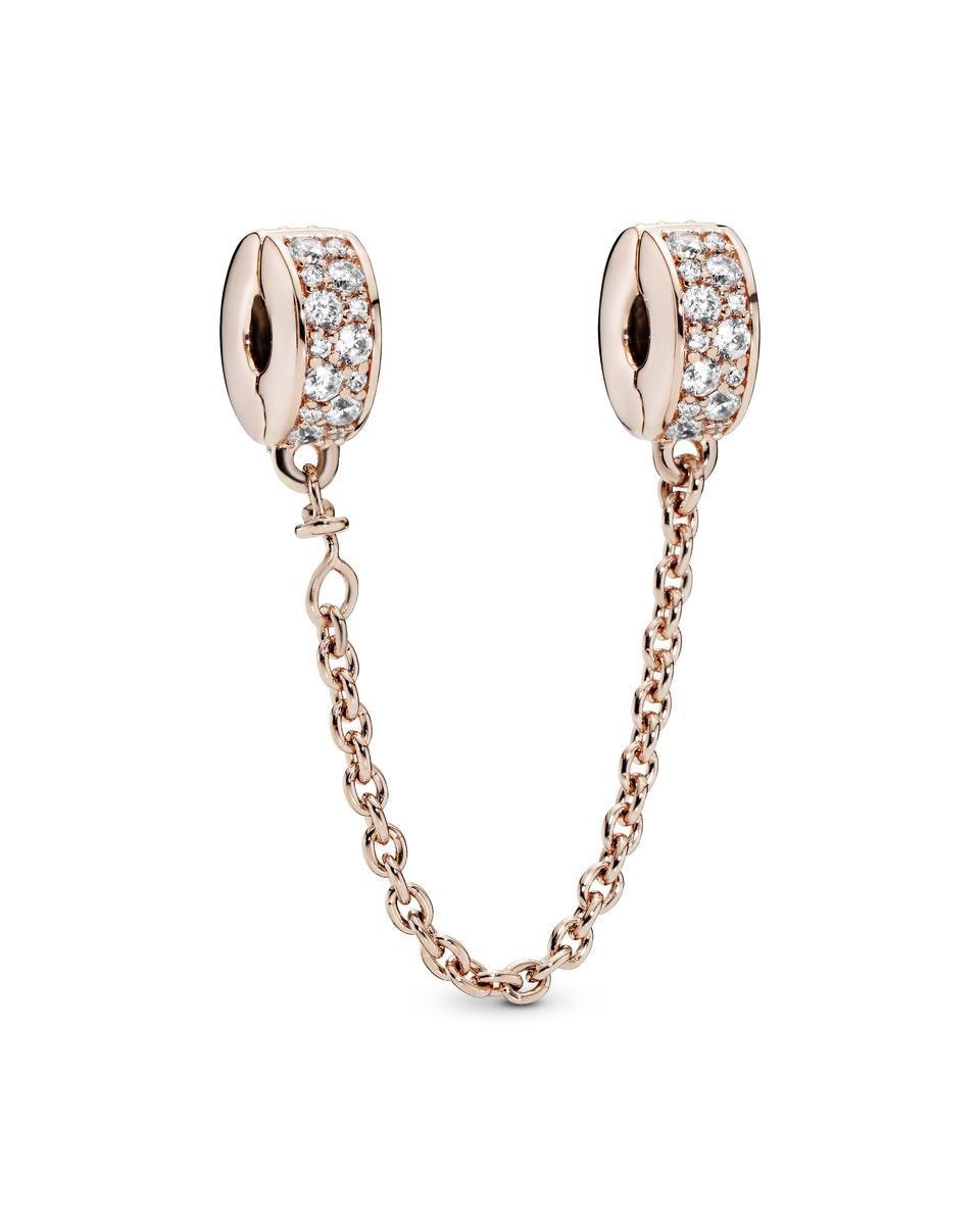 Imagen 1 de Cadena de seguridad Elegancia Brillante - PANDORA - Blanco Blanco