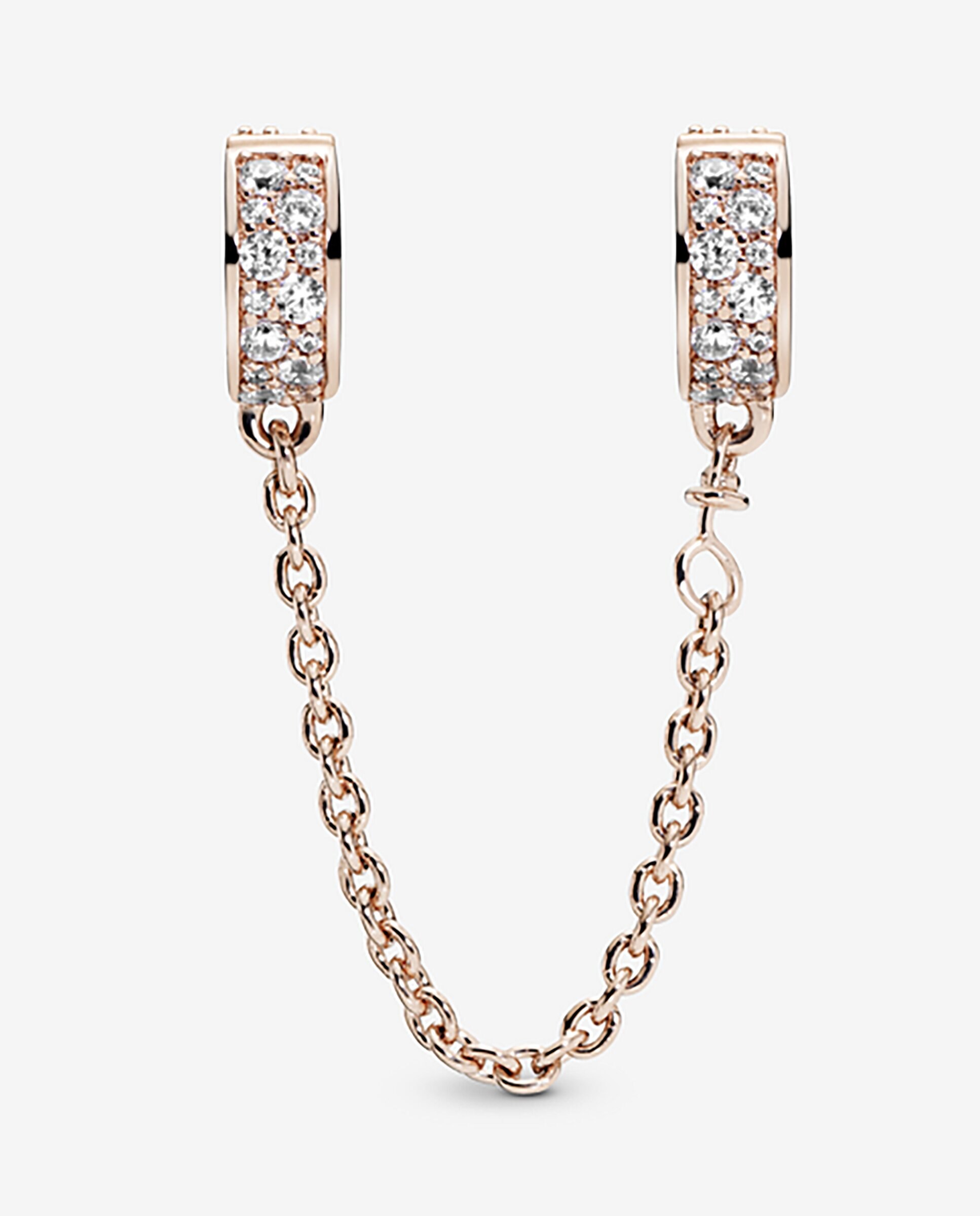 Imagen 2 de Cadena de seguridad Elegancia Brillante - PANDORA - Blanco Blanco