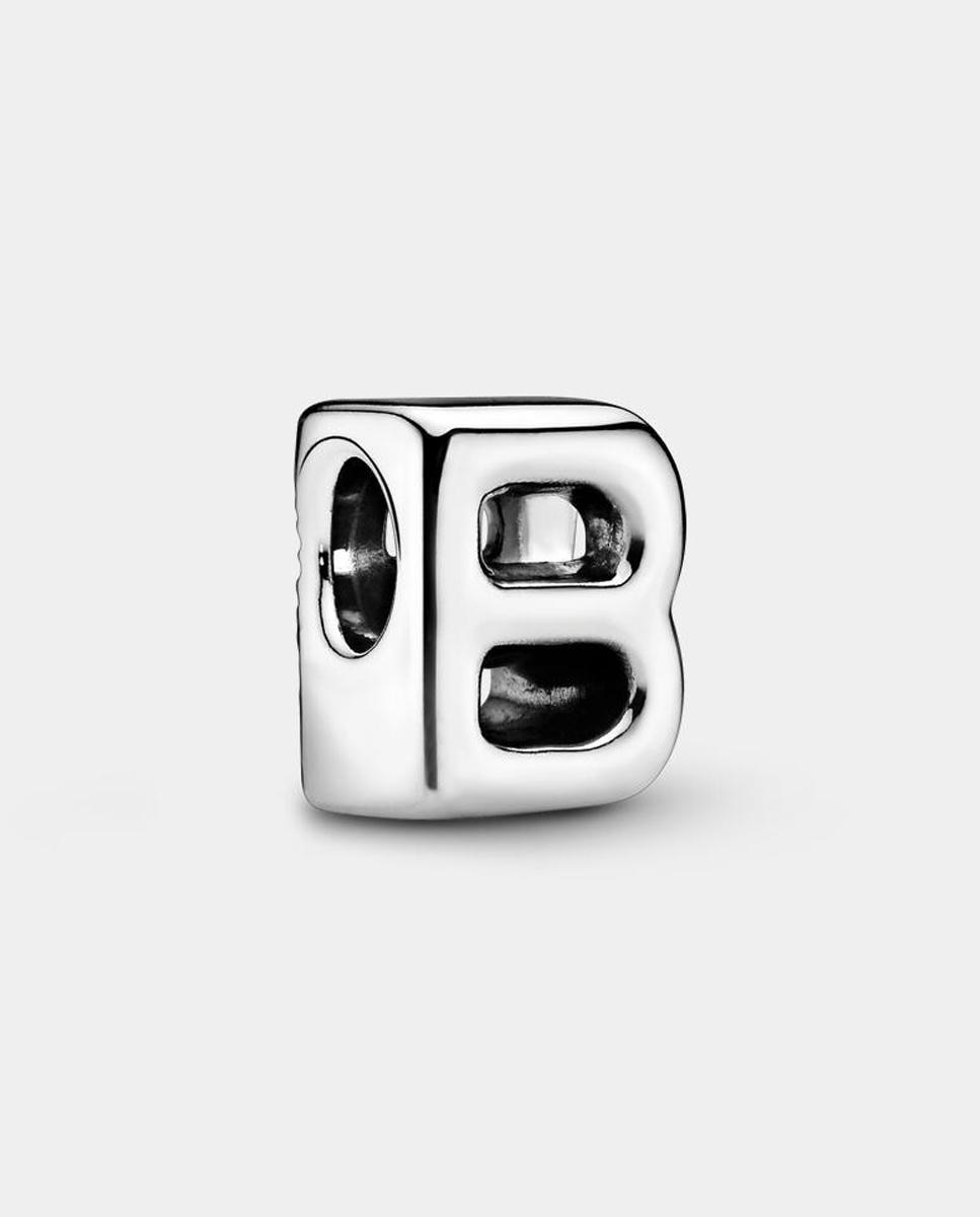 Charm en plata de ley letra b - PANDORA - Plata Plata-1