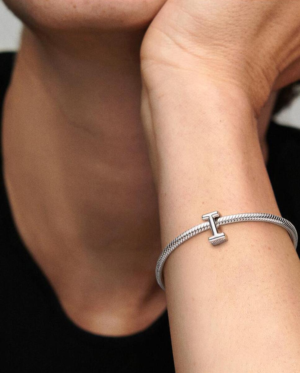 Charm en plata de ley letra i - PANDORA - Plata Plata-4