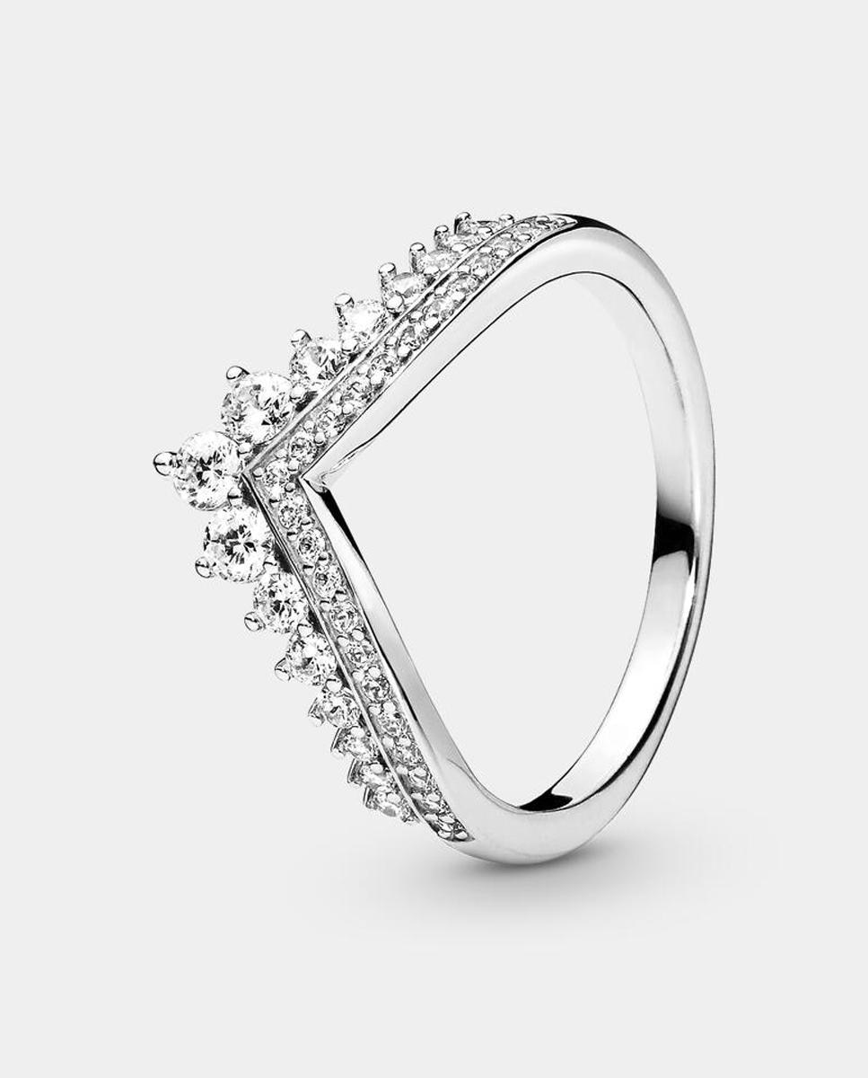 Anillo en plata de ley Deseo de la Princesa - PANDORA - Blanco Blanco-1
