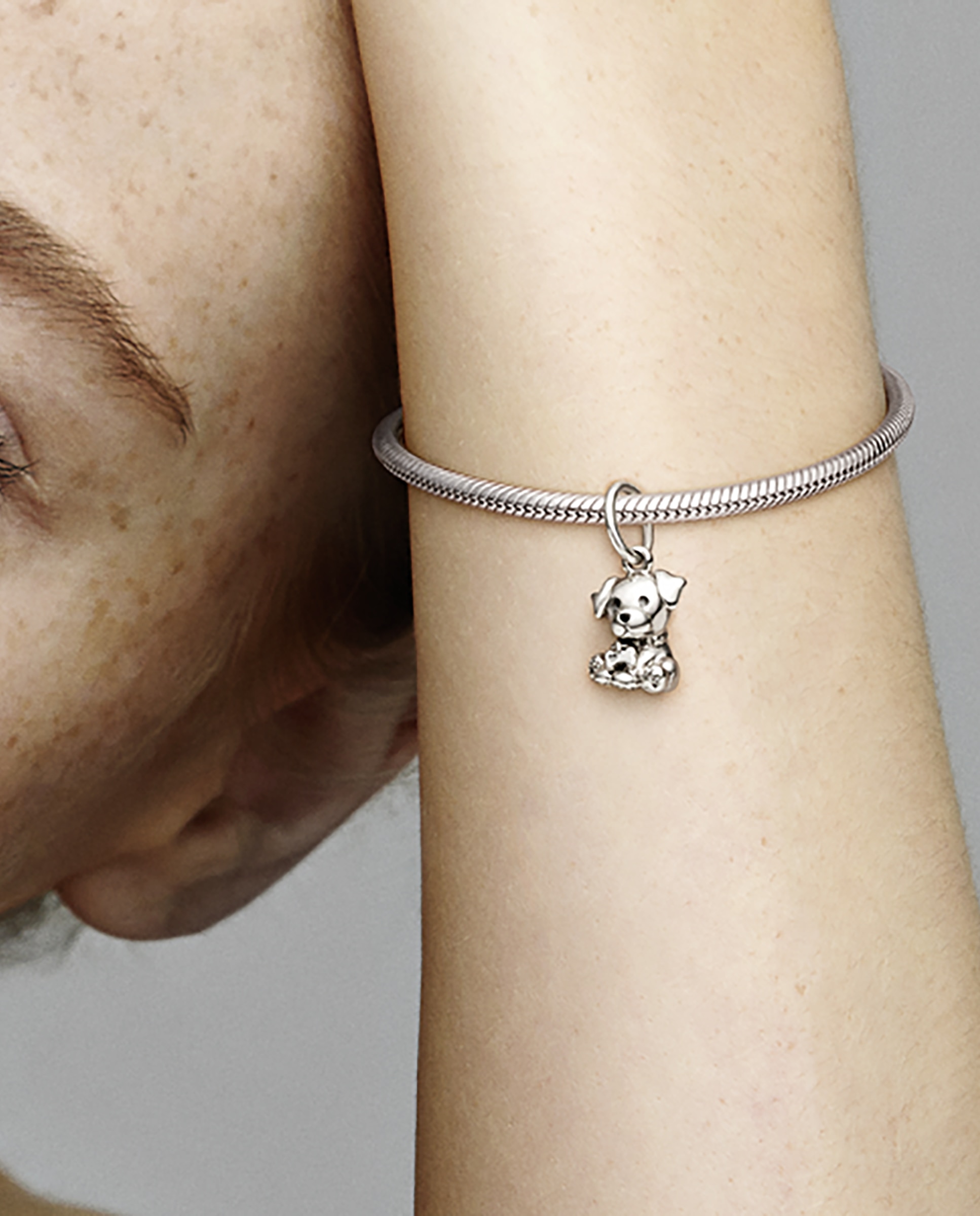Charm colgante en plata de ley labrador - PANDORA - Negro Negro-4