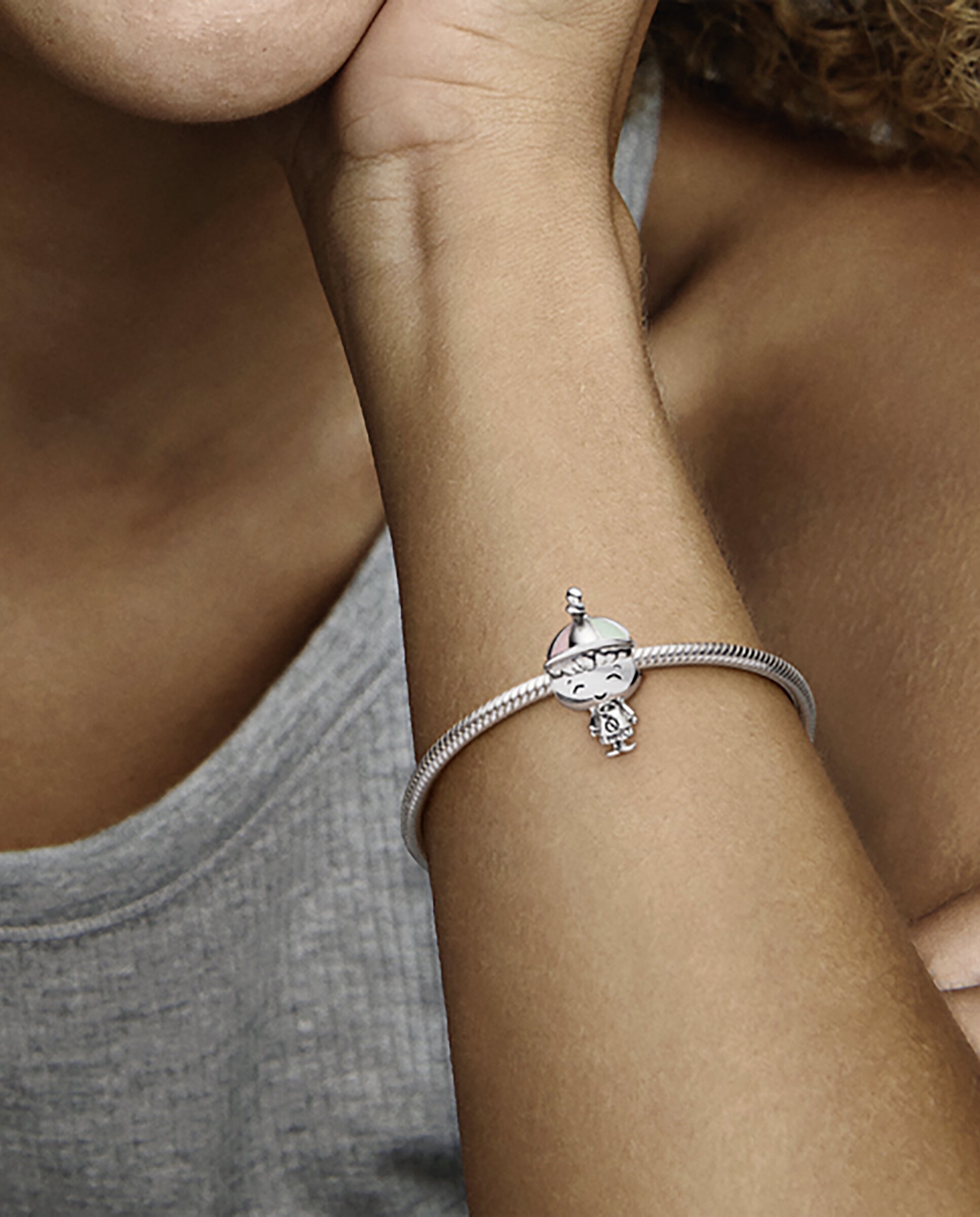 Imagen 4 de Charm en plata de ley niño - PANDORA - Verde Verde