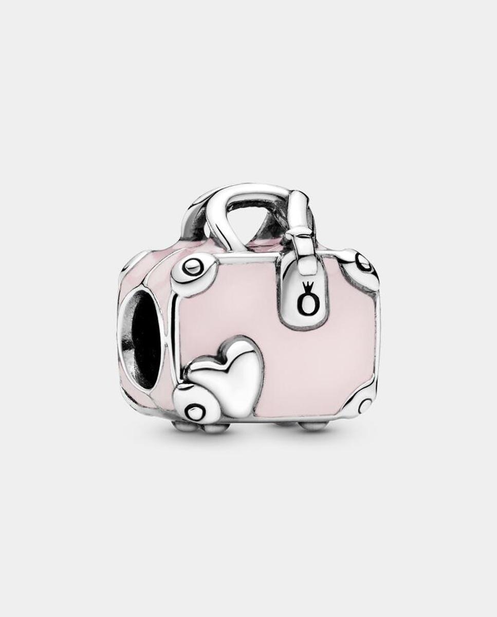 Imagen 1 de Charm en plata de ley maleta Rosa