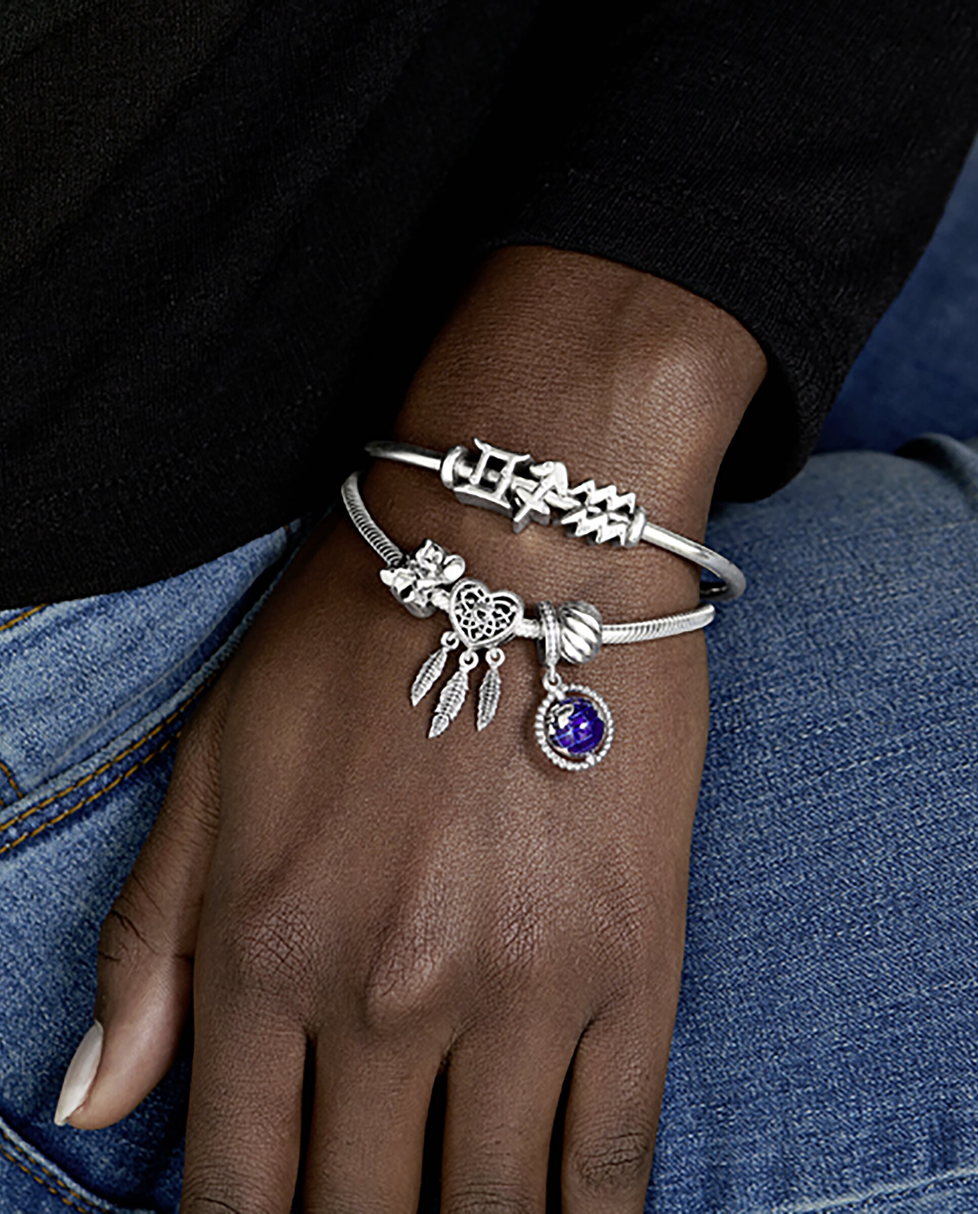 Imagen 3 de Charm zodiaco géminis brillante - PANDORA - Blanco Blanco