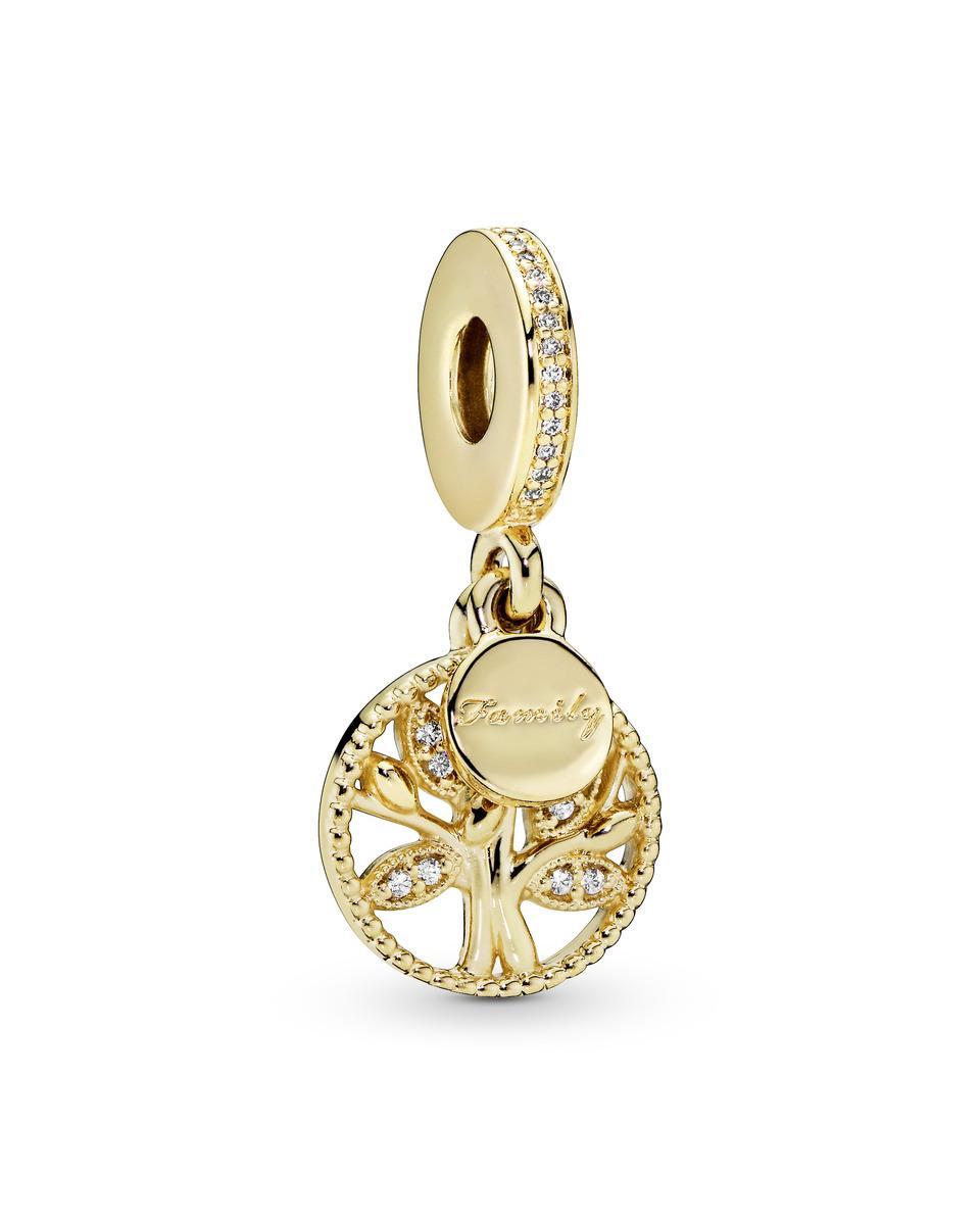 Charm colgante árbol genealógico brillante Blanco PANDORA Blanco-1