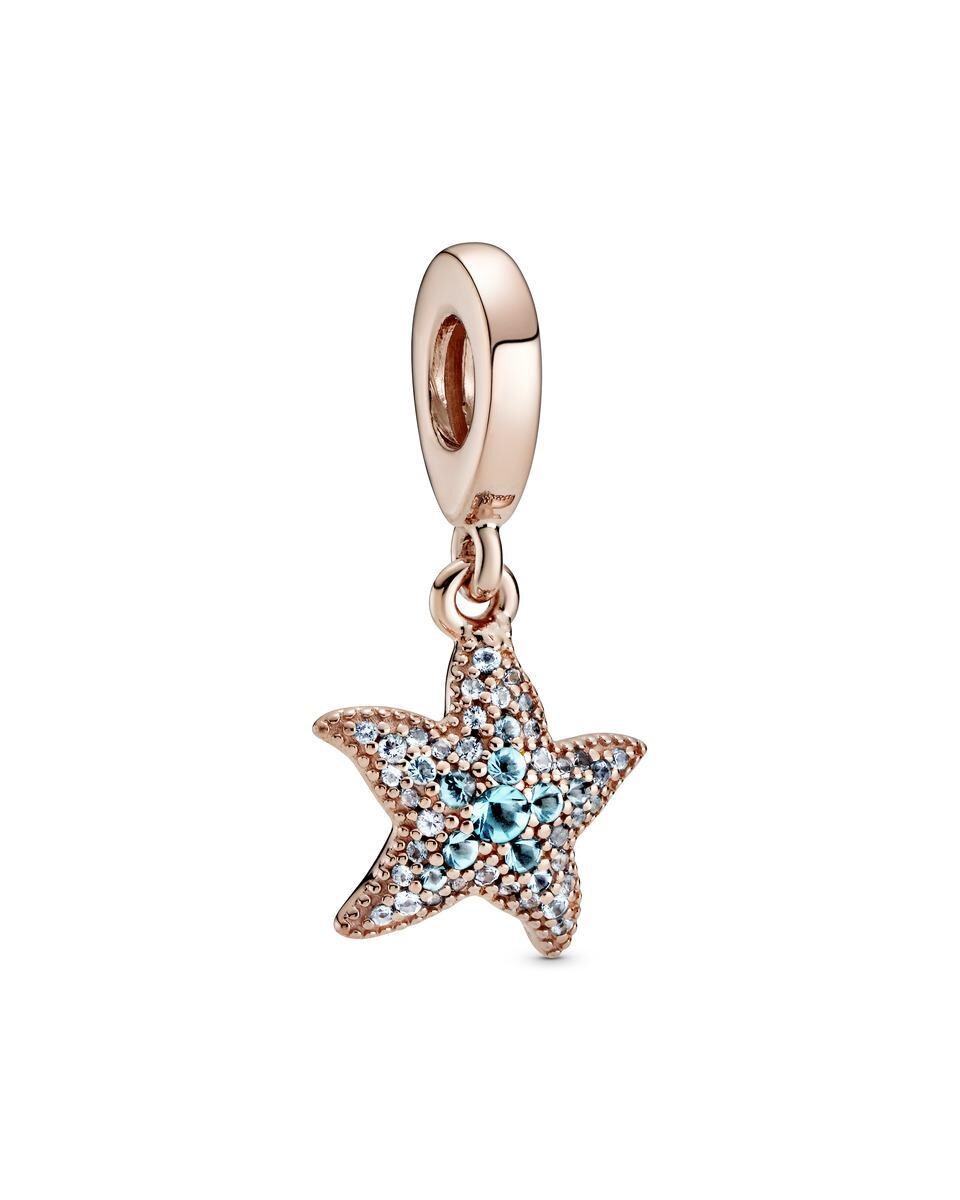Charm Colgante Estrella de Mar Brillante Azul-1