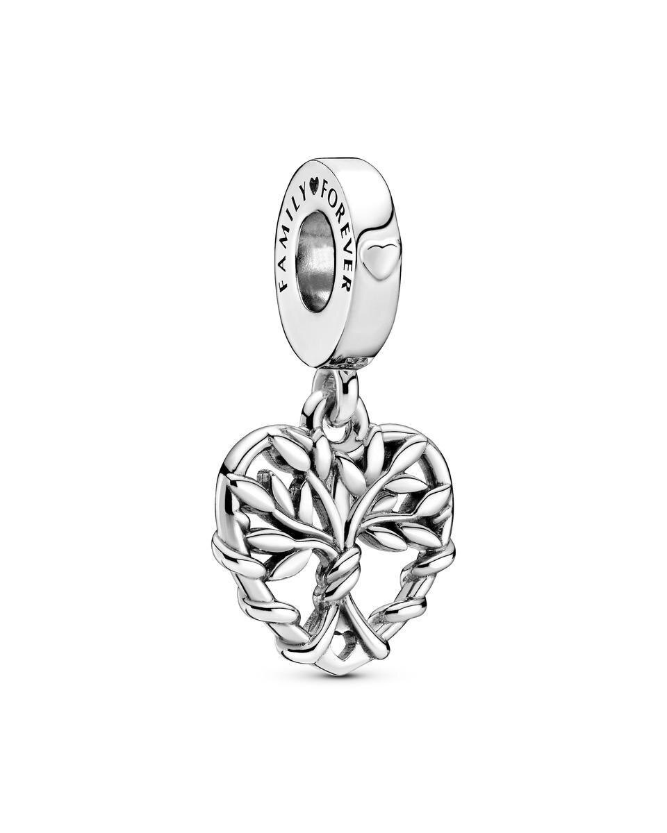 Charm colgante árbol genealógico de corazón - PANDORA - Plata Plata-1