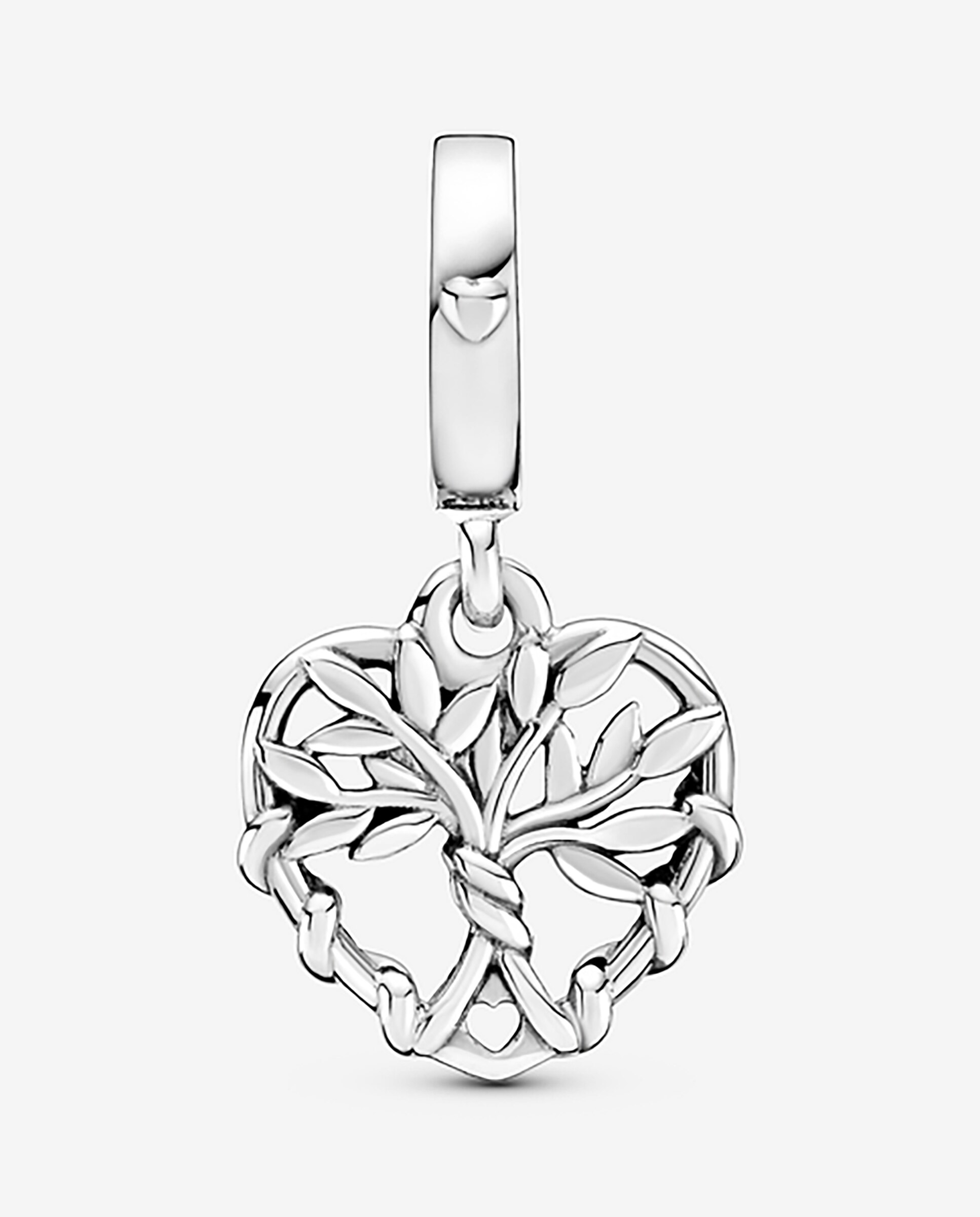 Charm colgante árbol genealógico de corazón - PANDORA - Plata Plata-2