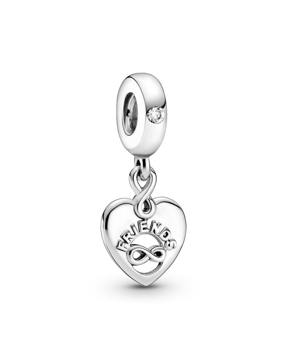 Imagen 1 de Charm colgante corazón amigos para siempre - PANDORA - Blanco Blanco
