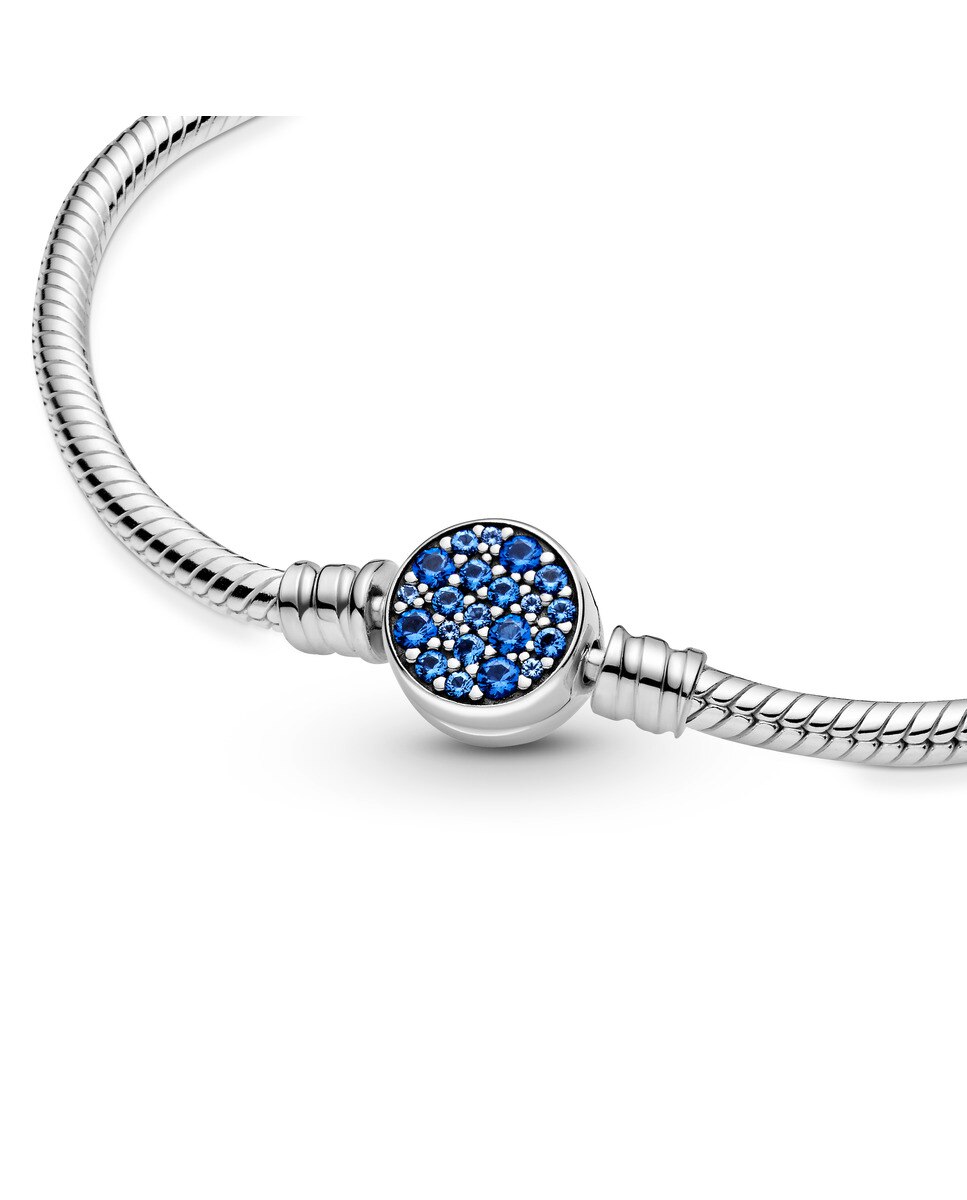 Pulsera Pandora Moments Plata y Azul PANDORA El Corte Ingles