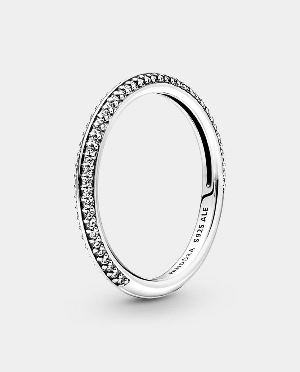 Anillo en plata de ley Pavé Brillante Pandora ME - Blanco Blanco-1