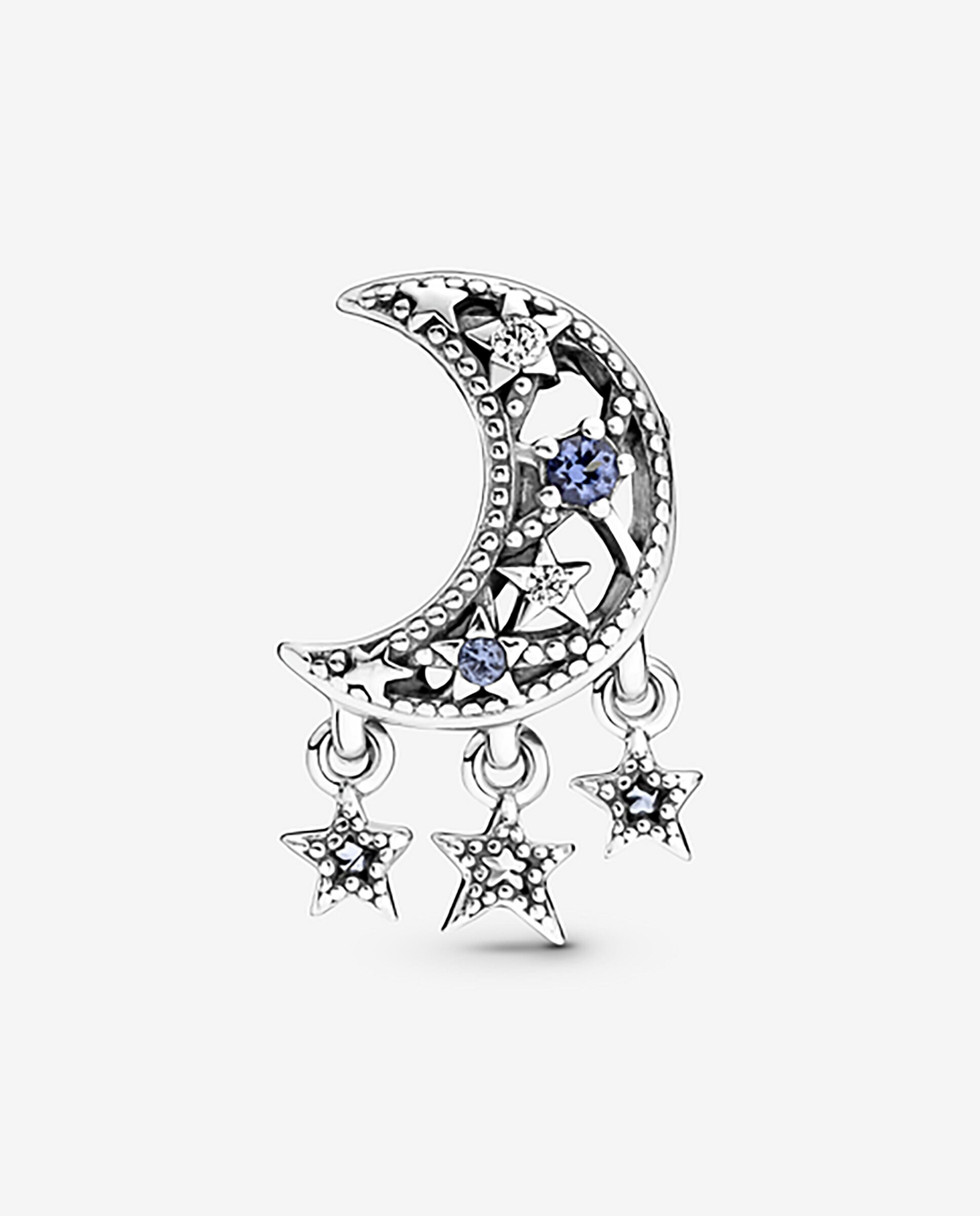 Charm estrellas y luna creciente - PANDORA - Azul Azul-2