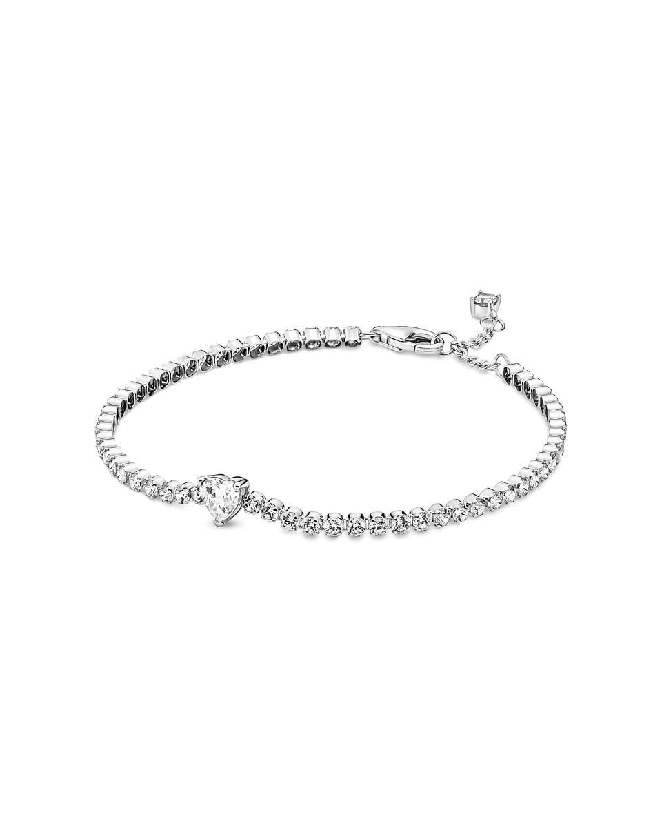 Imagen 1 de Pulsera corazón brillante Blanco