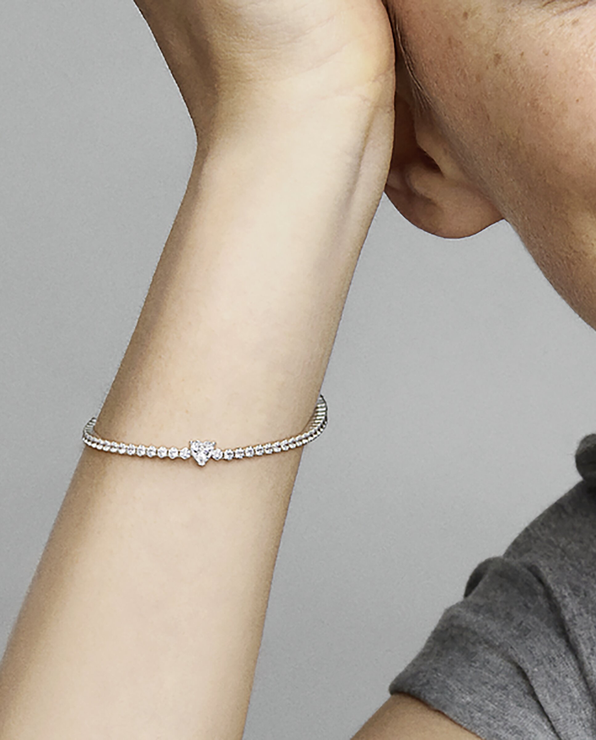 Imagen 3 de Pulsera corazón brillante - PANDORA - Blanco Blanco