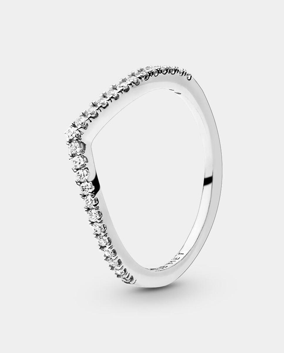Imagen 0 de Anillo en plata de ley Deseo Reluciente Blanco