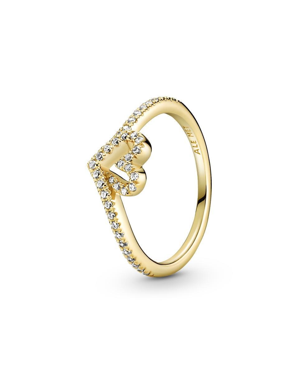 Imagen 1 de Anillo corazón deseo brillante Blanco