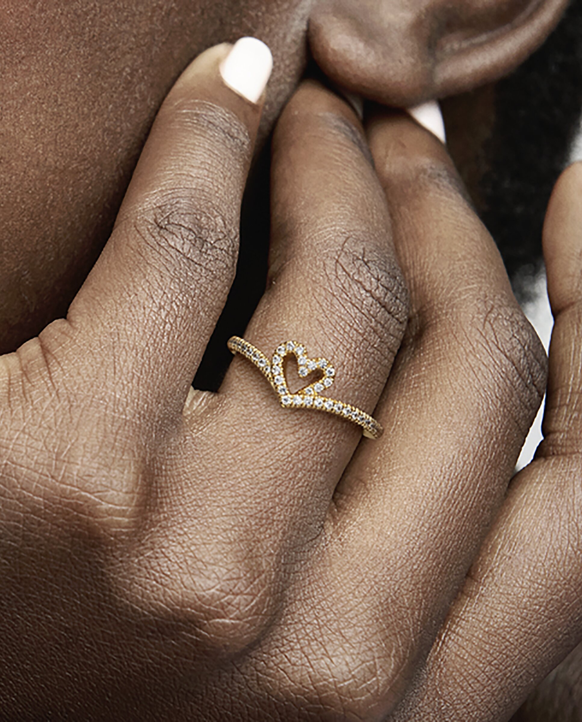 Imagen 3 de Anillo corazón deseo brillante - PANDORA - Blanco Blanco