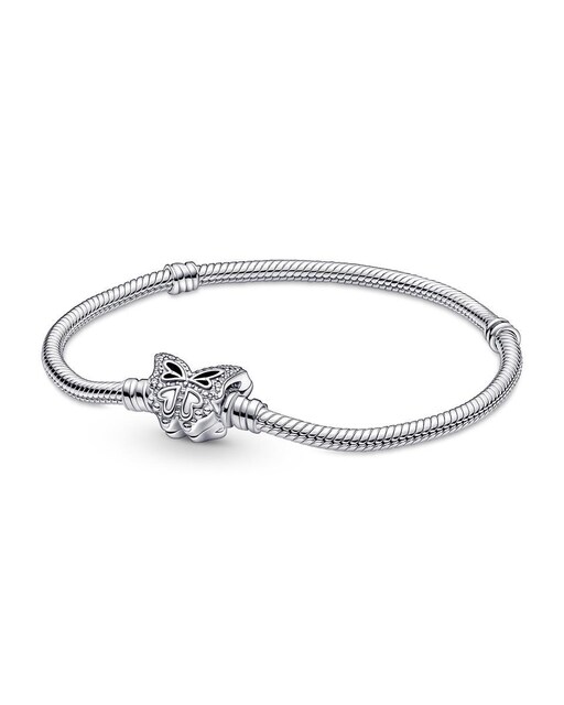 Imagen 0 de Pulsera Pandora Moments Cadena de Serpiente Cierre Mariposa