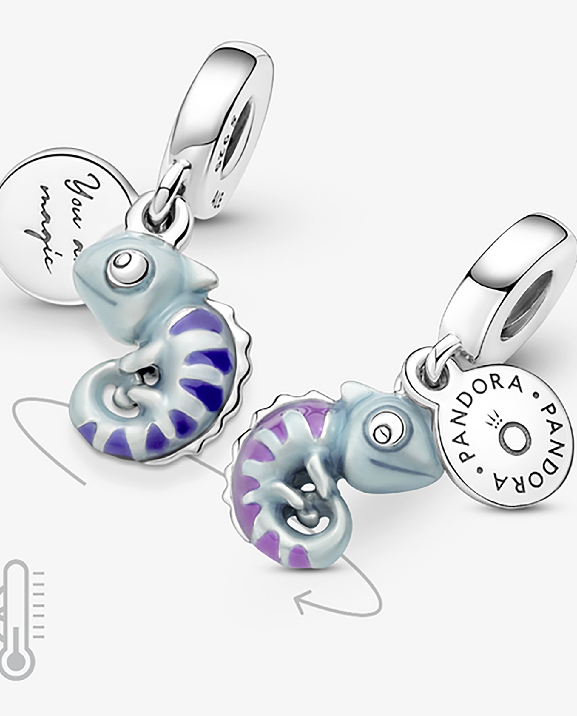 Charm colgante camaleón que cambia de color - PANDORA - Azul Azul-2