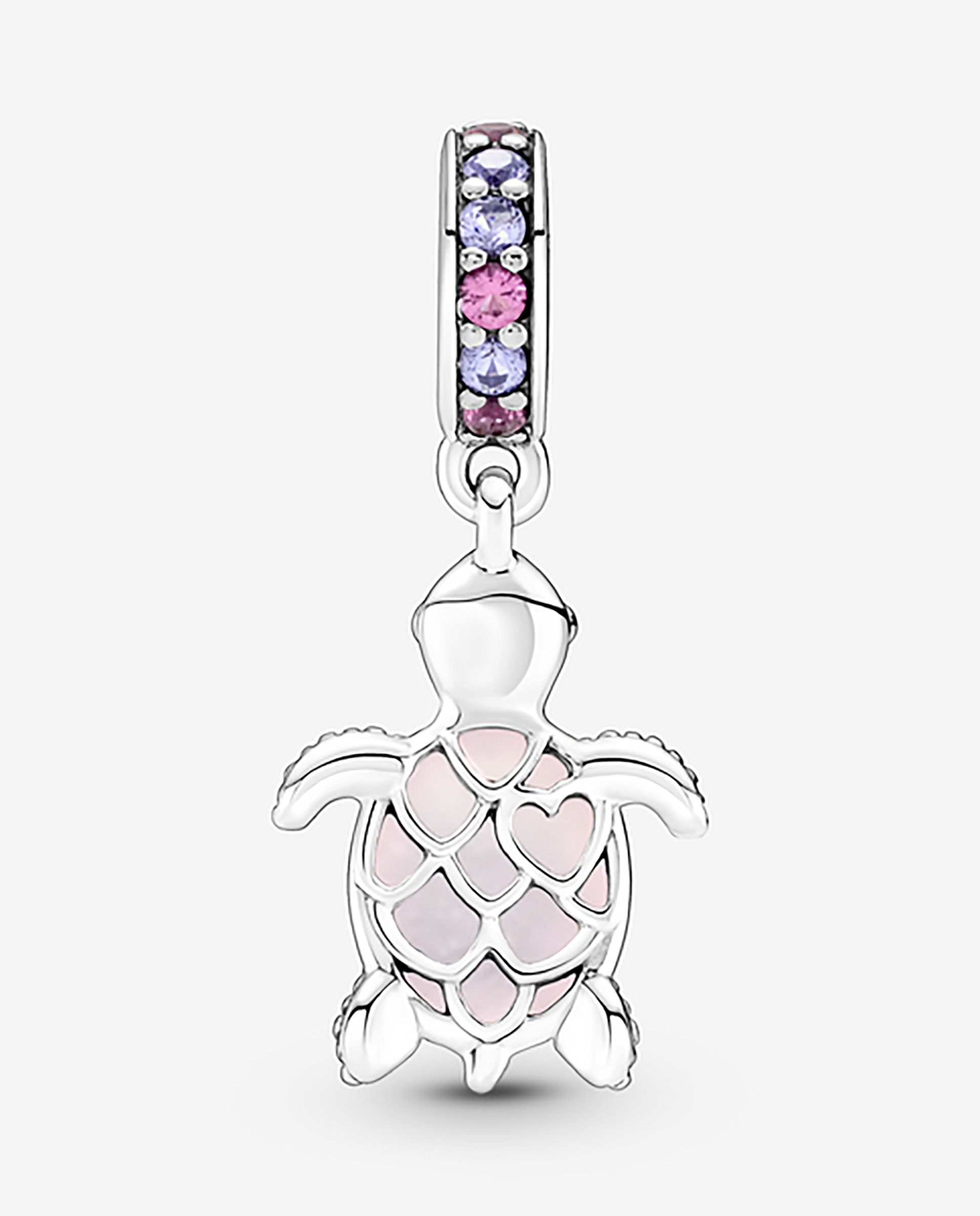 Charm colgante tortuga marina cristal de murano - PANDORA - Rosa Rosa-2