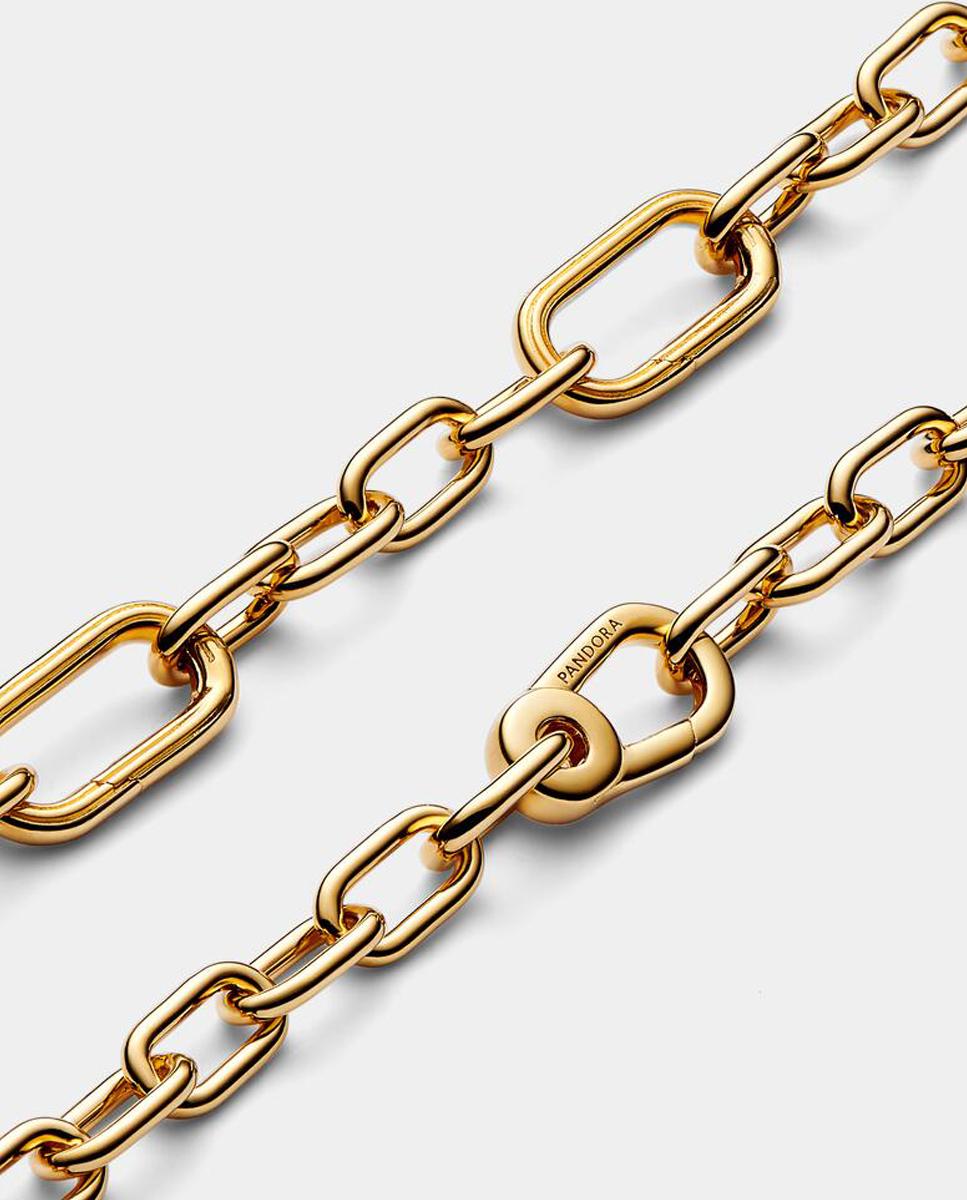 Imagen 2 de Pulsera de Eslabones Link Pequeños Pandora ME - Dorado Dorado