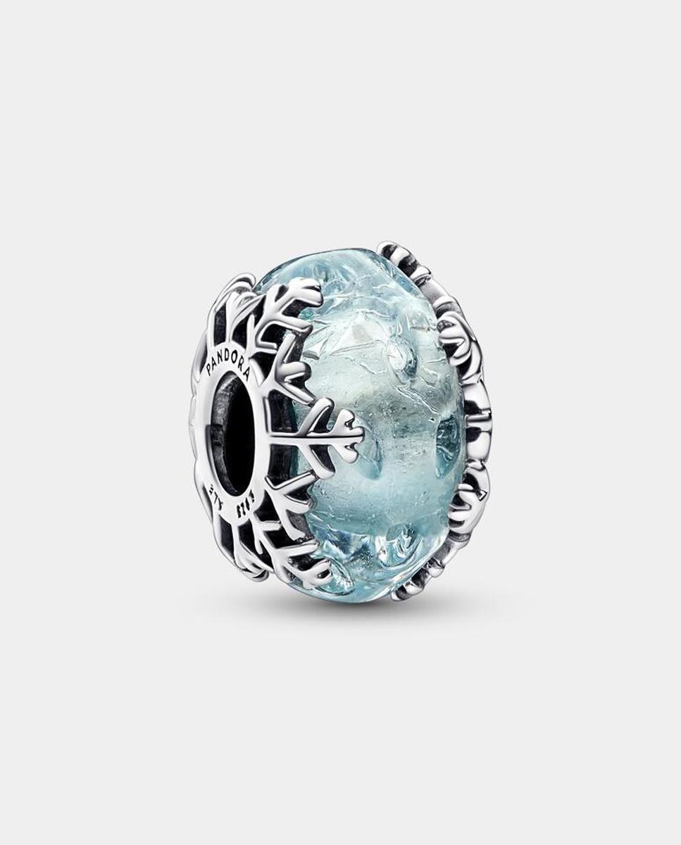 Imagen 1 de Charm de murano copo de nieve azul invernal - PANDORA - Azul Azul