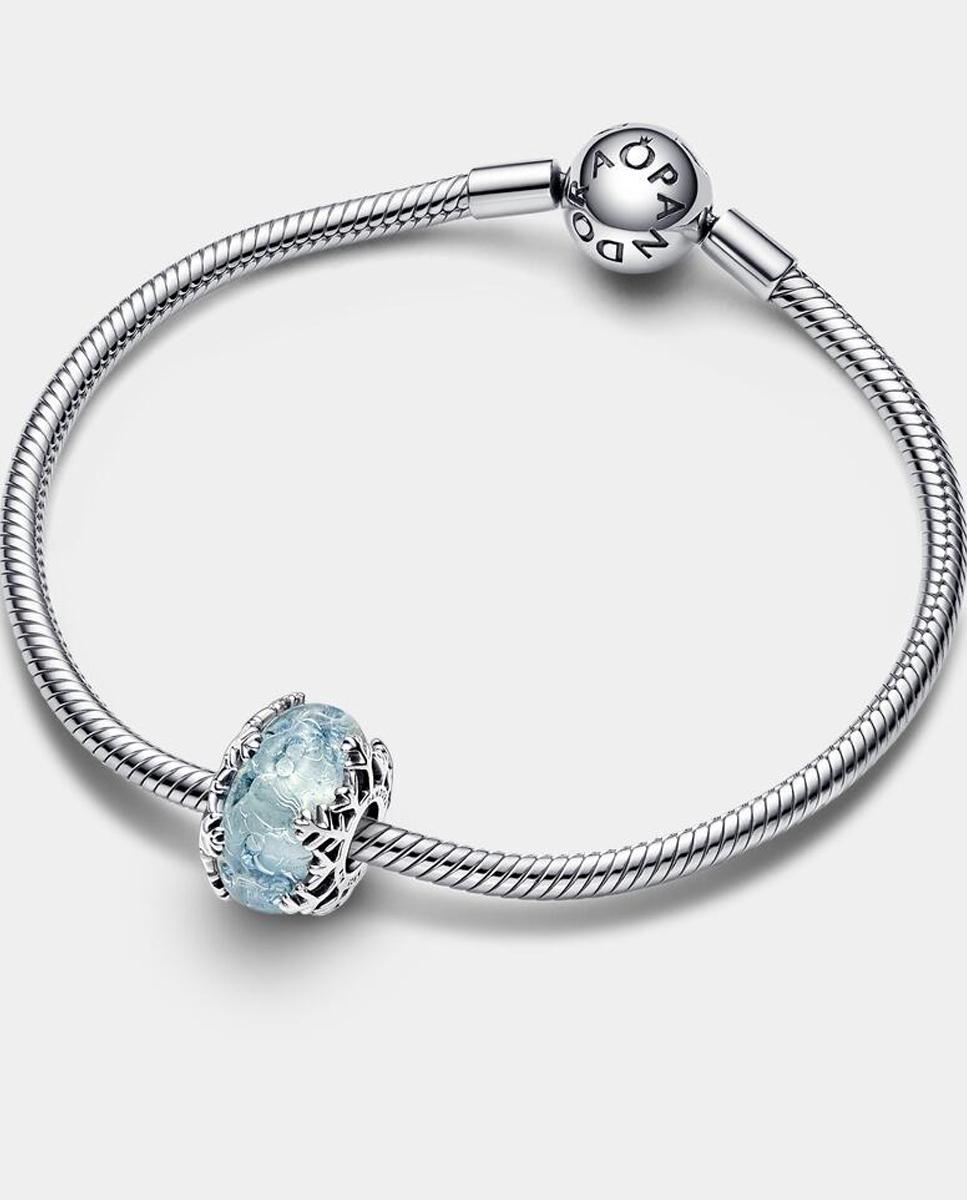 Imagen 2 de Charm de murano copo de nieve azul invernal - PANDORA - Azul Azul