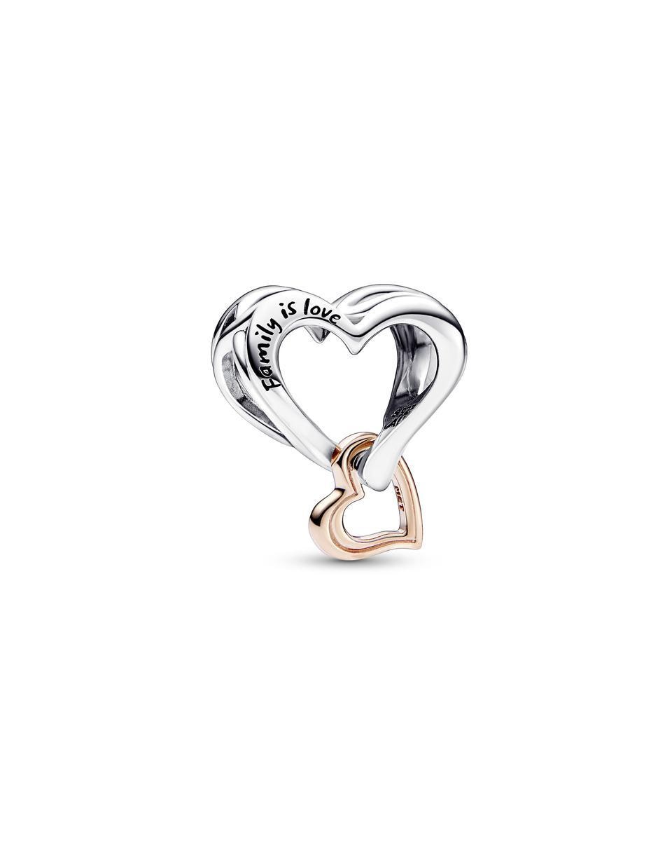 Imagen 0 de Charm corazón infinito en filigrana en dos tonos Oro