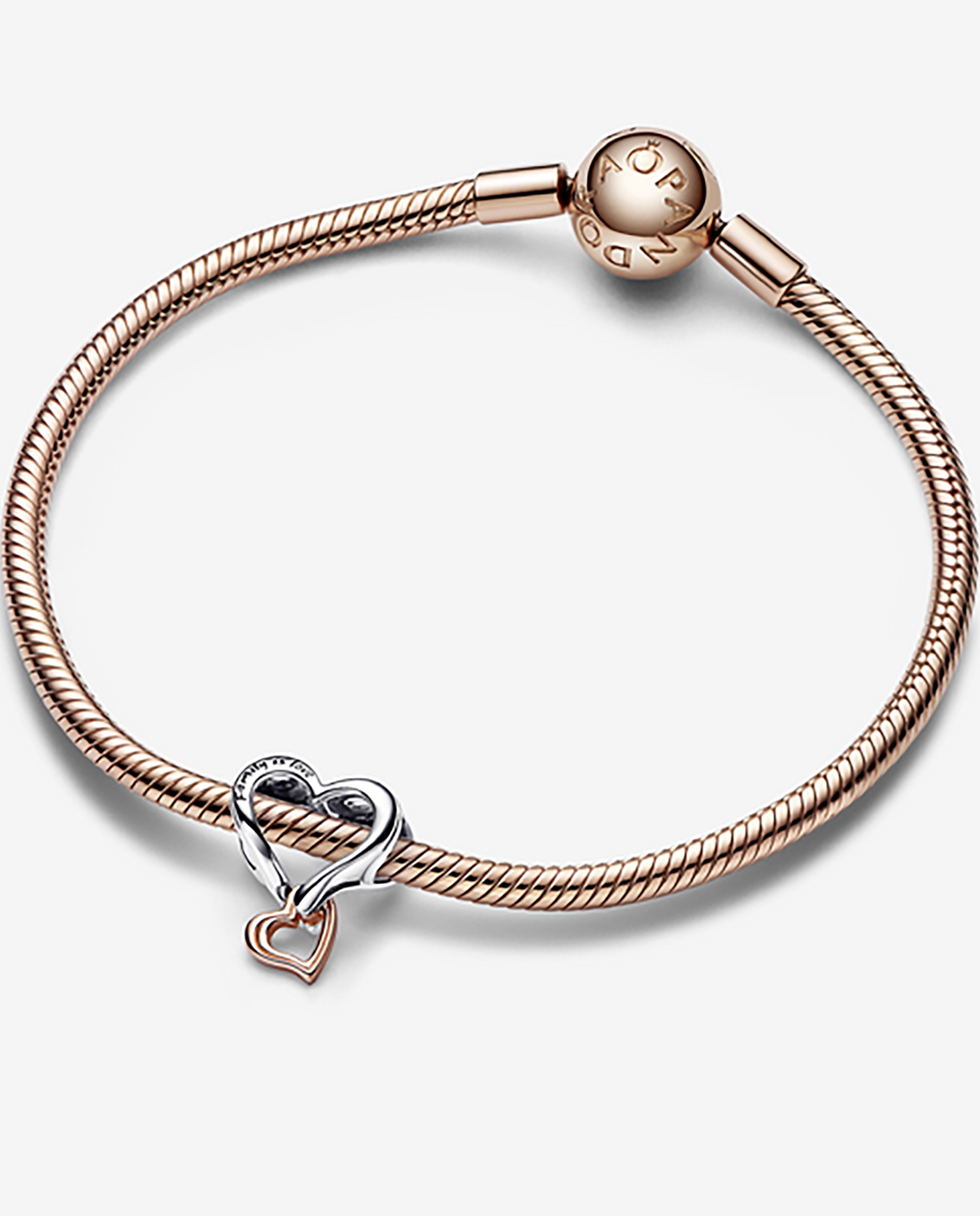 Charm corazón infinito en filigrana en dos tonos - PANDORA - Oro Oro-2