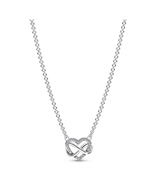 Imagen 0 de Collar Corazón Infinito Brillante