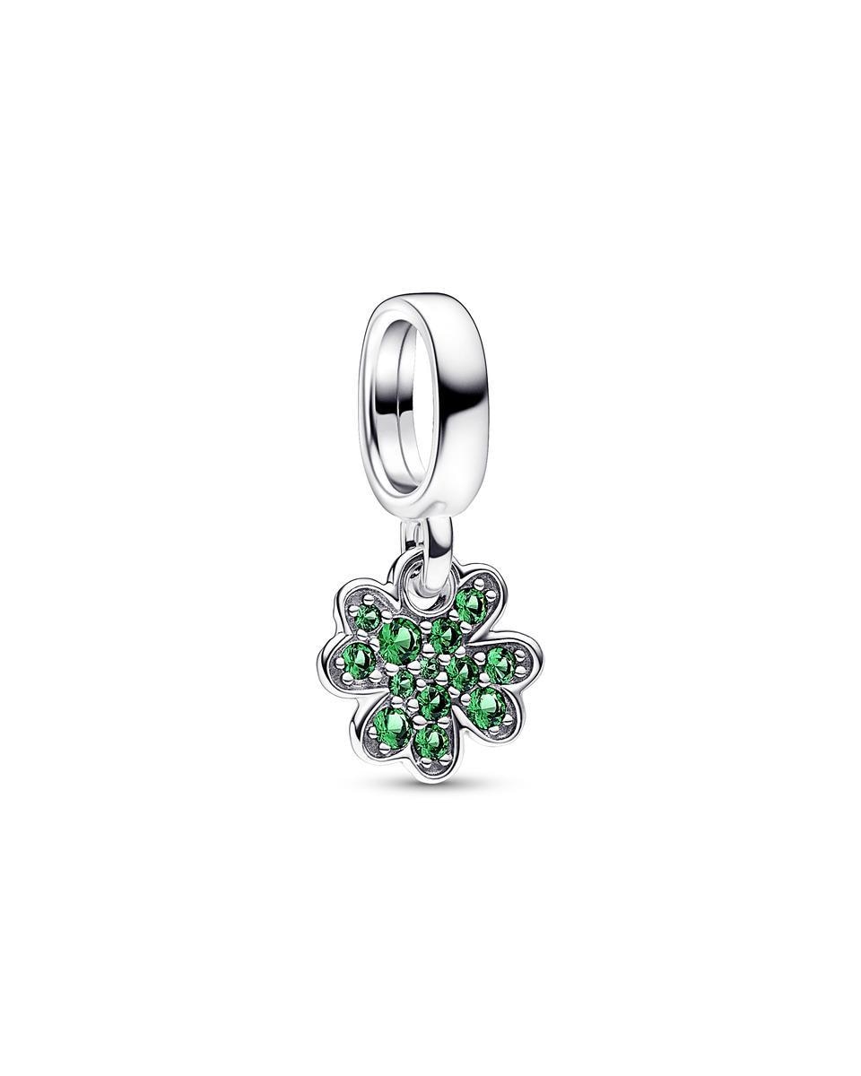 Imagen 0 de Charm colgante trébol de cuatro hojas Verde