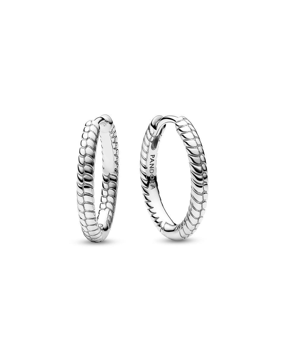 Imagen 1 de Pendientes de aro pandora moments para charm pequeños Plata