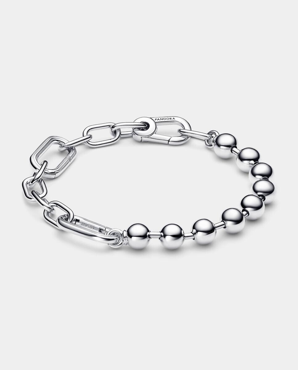 Pulsera de Eslabones Link y Cuentas Metálicas Pandora ME · PANDORA