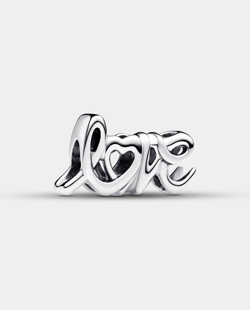 Charm love escrito a mano - PANDORA - Plata Plata-1
