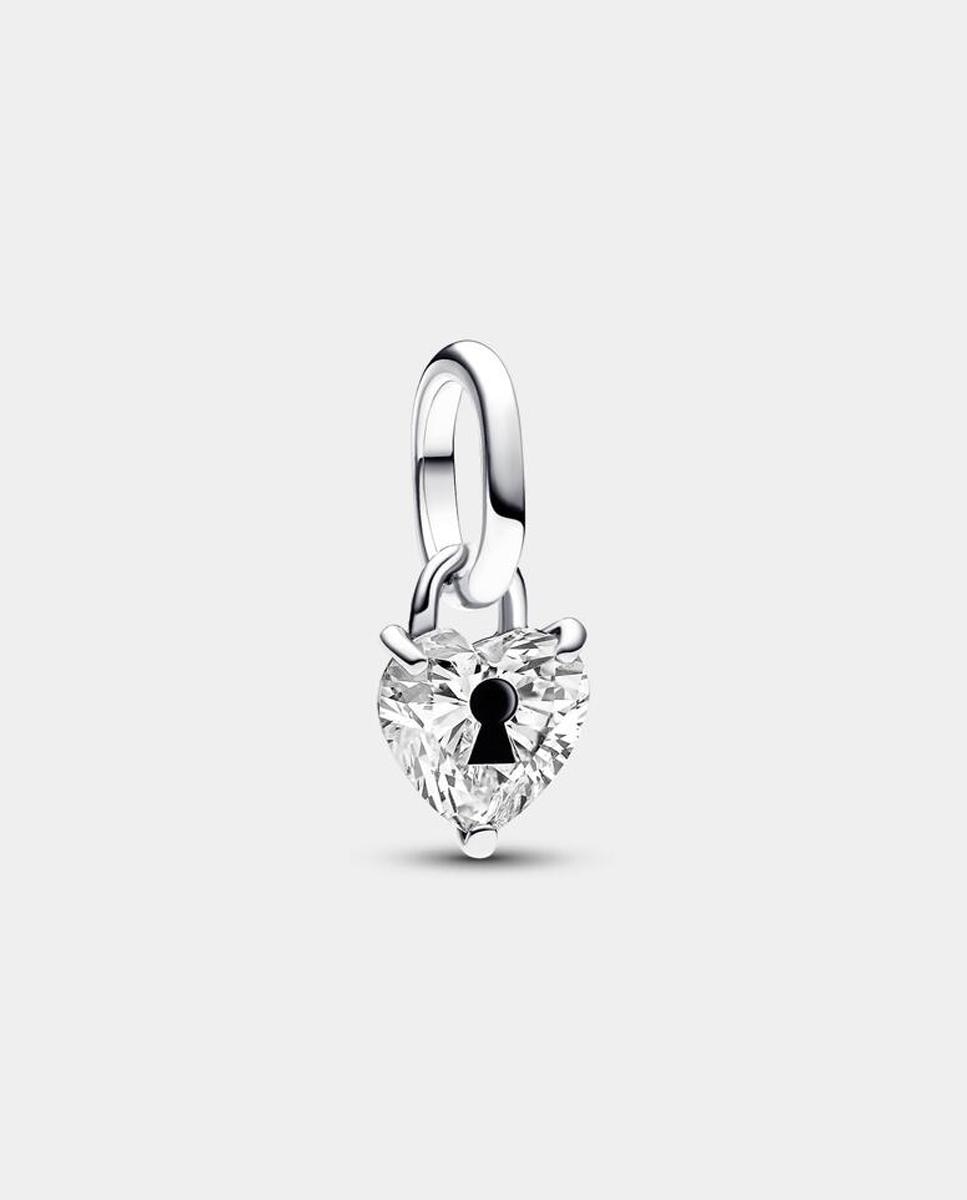 Charm mini colgante pandora me cerradura corazón - Negro Negro-1