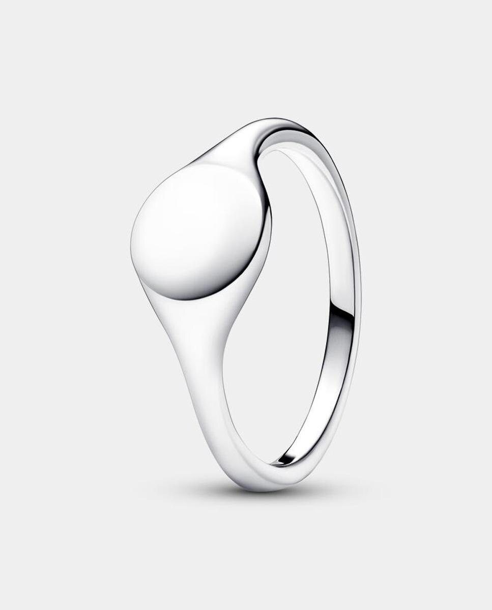Anillo en plata de ley Sello Grabable - PANDORA - Plata Plata-1