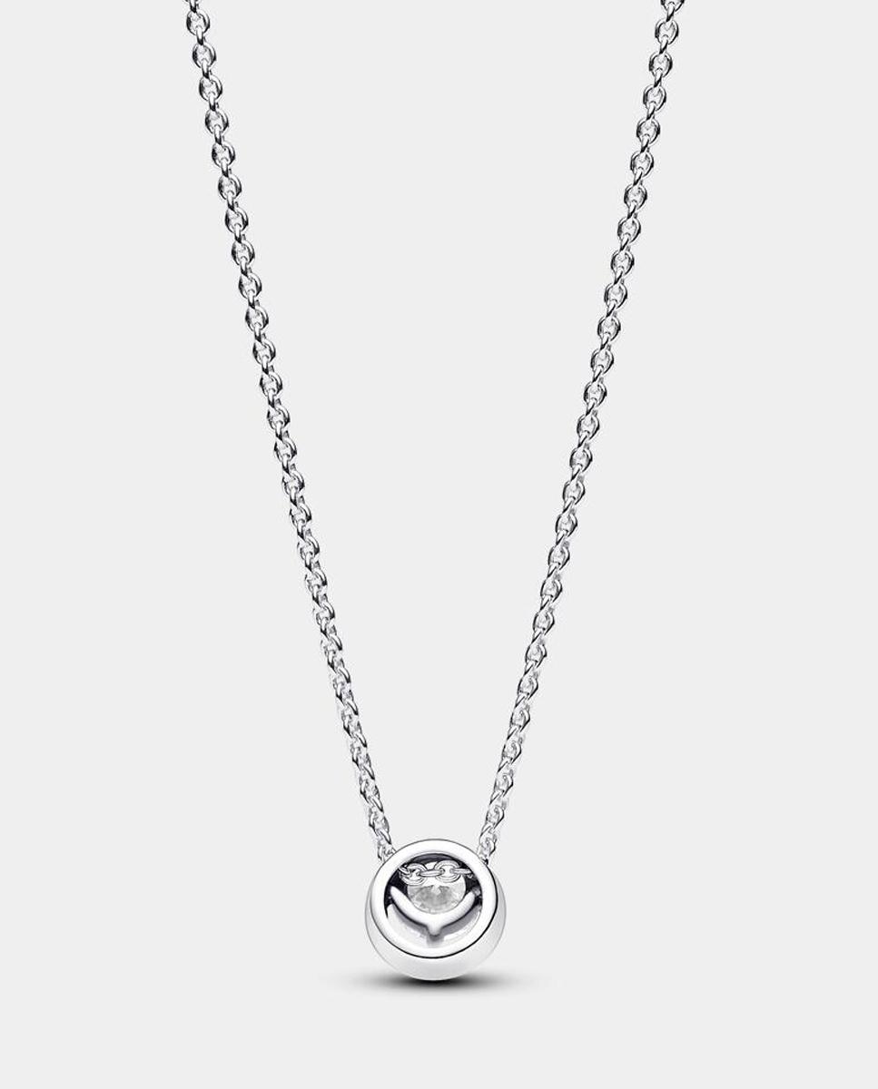 Collar halo redondo brillante - PANDORA - Blanco Blanco-2