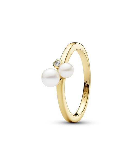 Imagen 0 de Anillo Dúo de Perlas Cultivadas de Agua Dulce