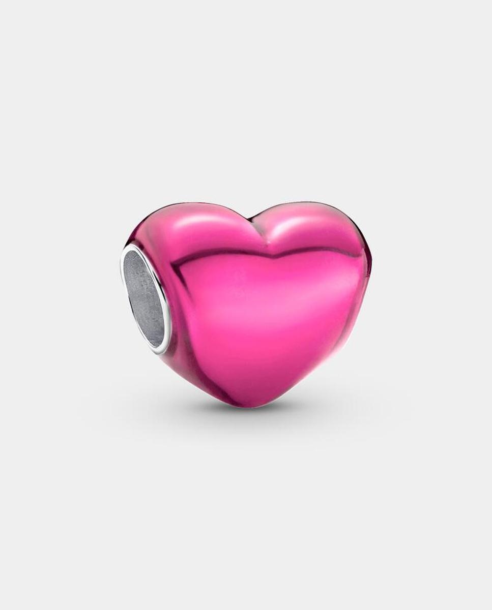 Imagen 1 de Charm corazón metálico - PANDORA - Rosa Rosa